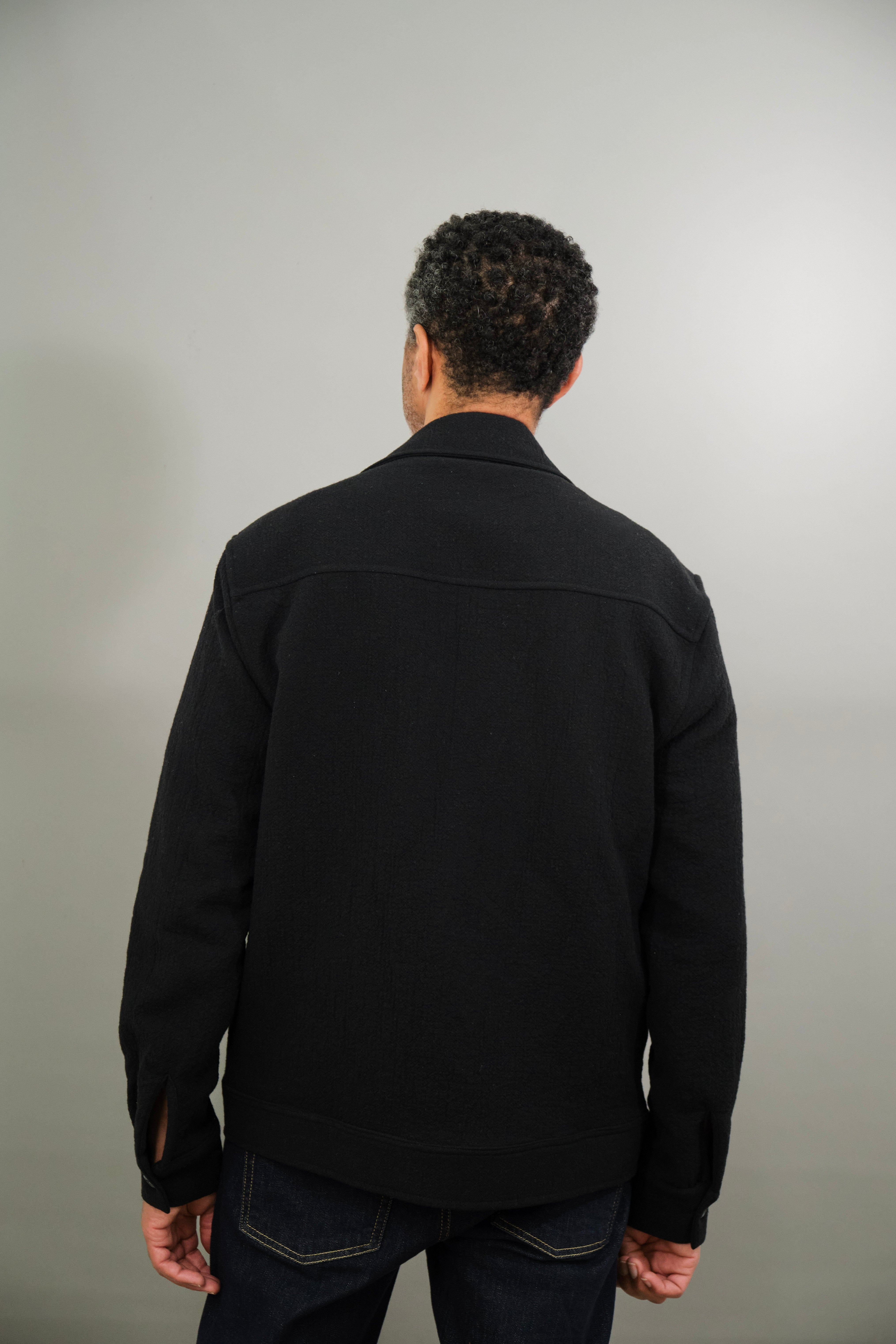 Turner Long Sleeve Shirt - Super Black - Wear London