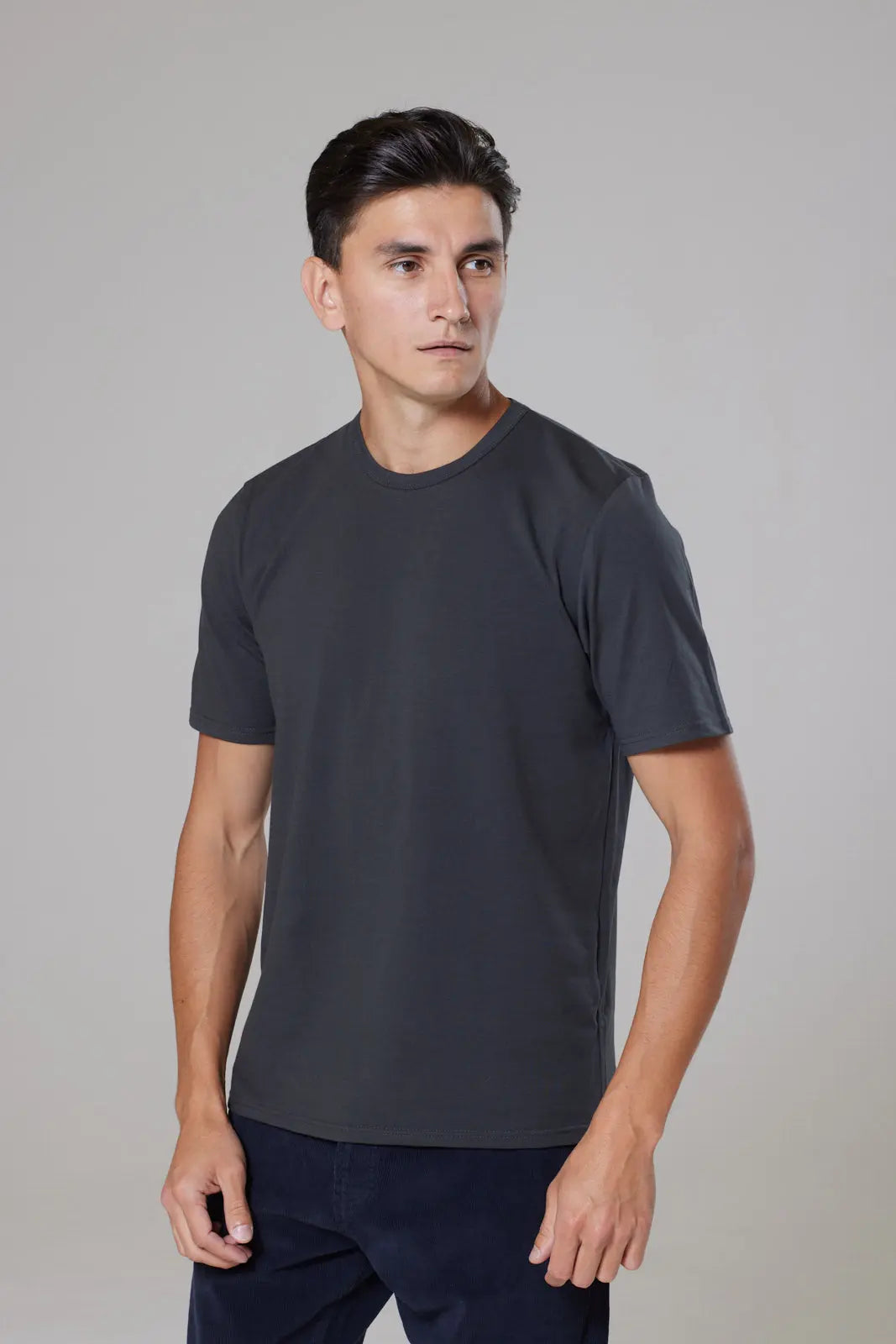 Trueman Short Sleeve Tee Shirt - Grey Wear London