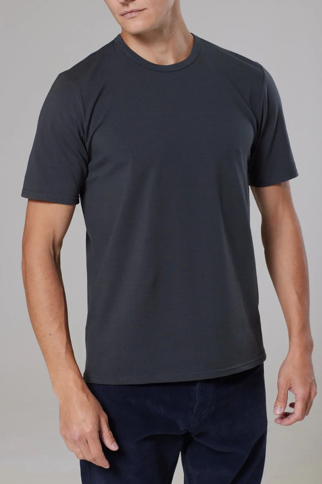 Trueman Short Sleeve Tee Shirt - Grey Wear London