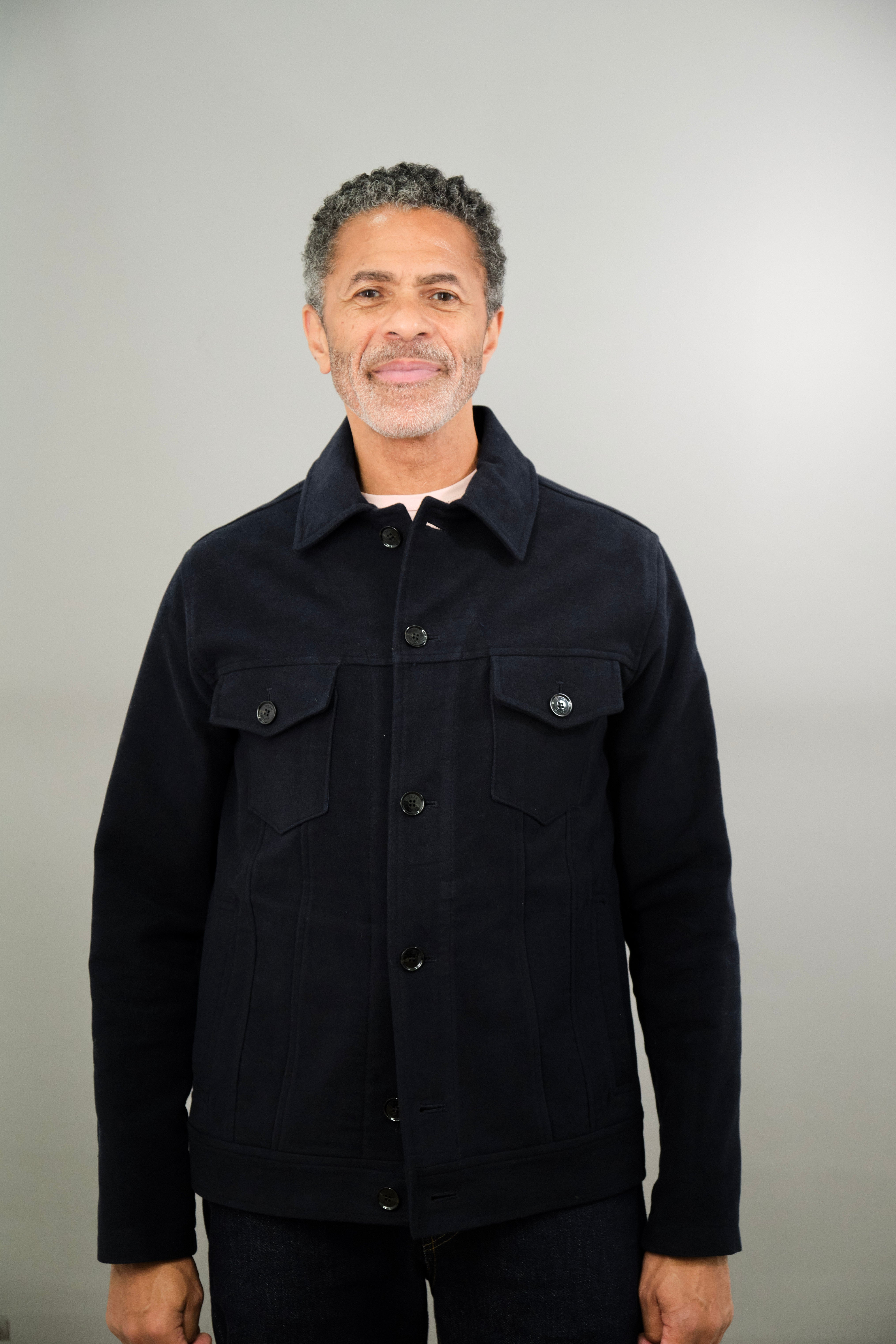 Goring Jacket - Navy Moleskin - Wear London