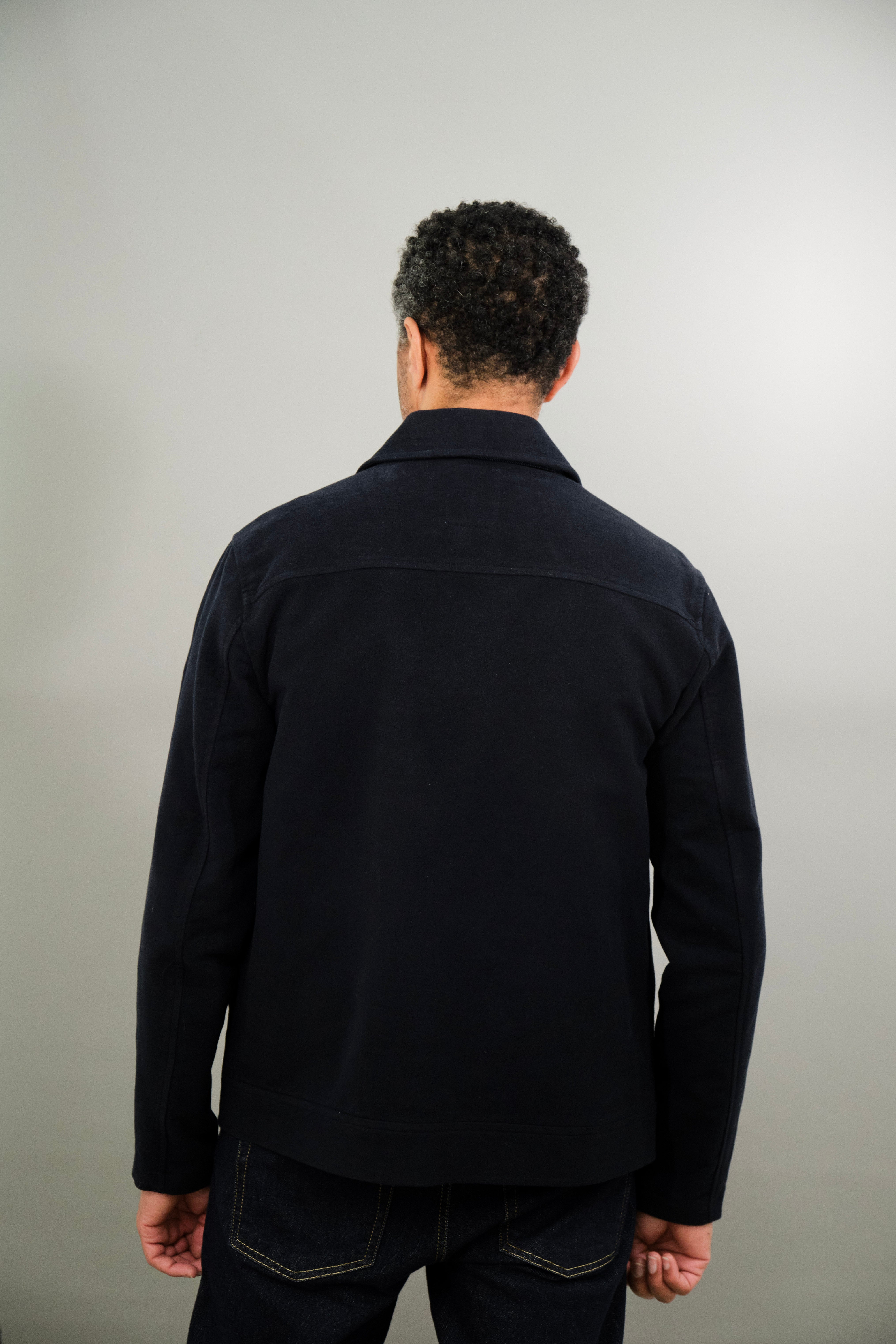 Goring Jacket - Navy Moleskin - Wear London
