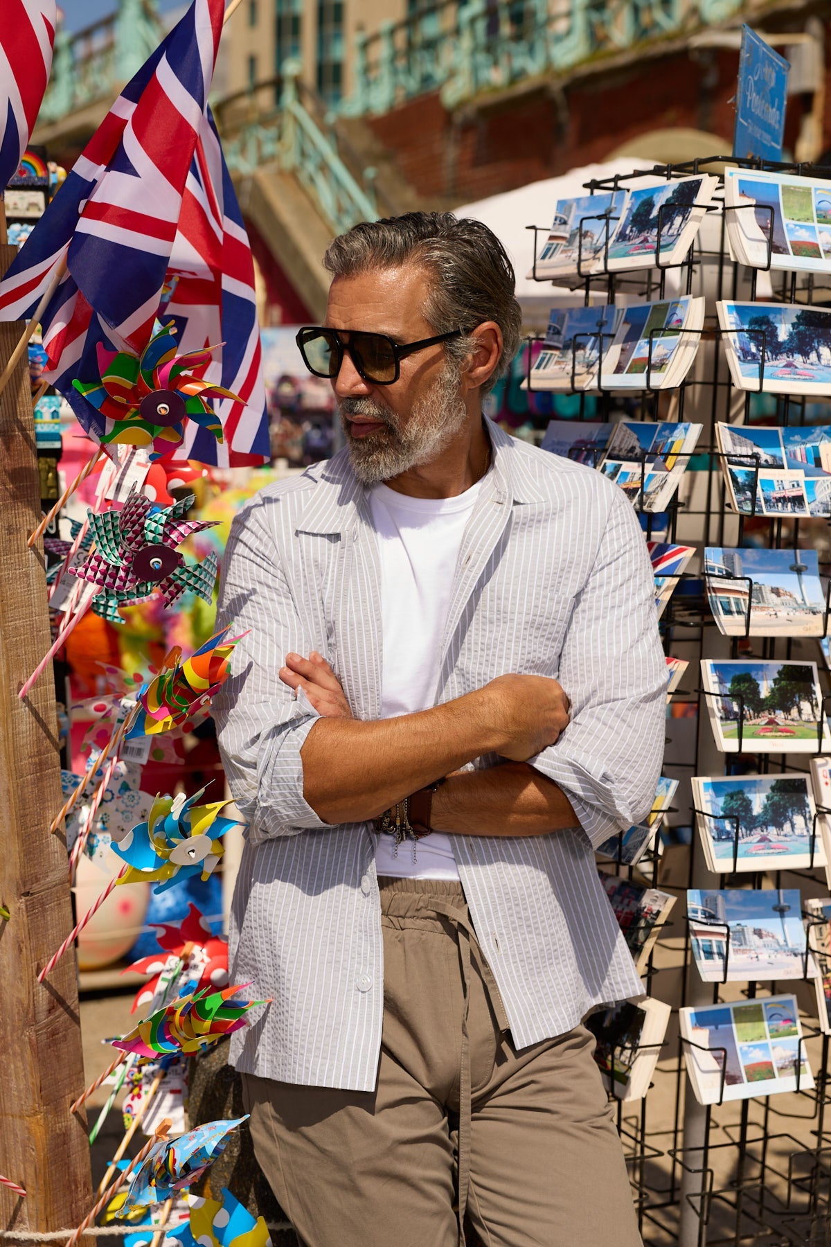 Wick Long Sleeve Shirt - Mint Green / White Seersucker - Wear London