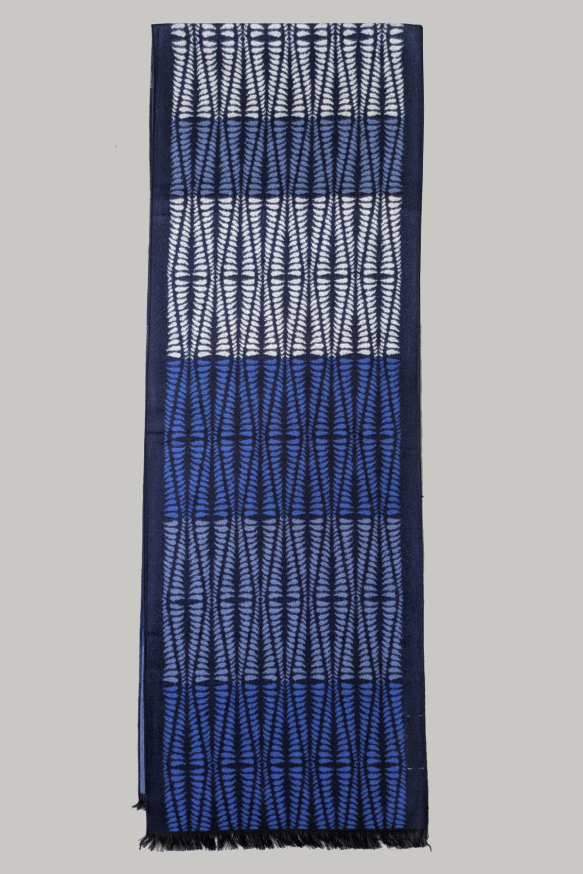 Scarf - Navy Sky Criss Cross - Wear London