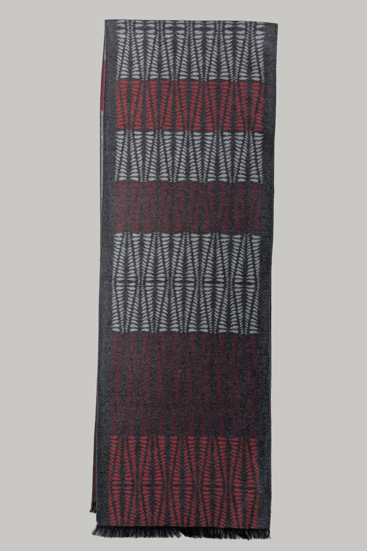 Scarf - Red Criss Cross - Wear London