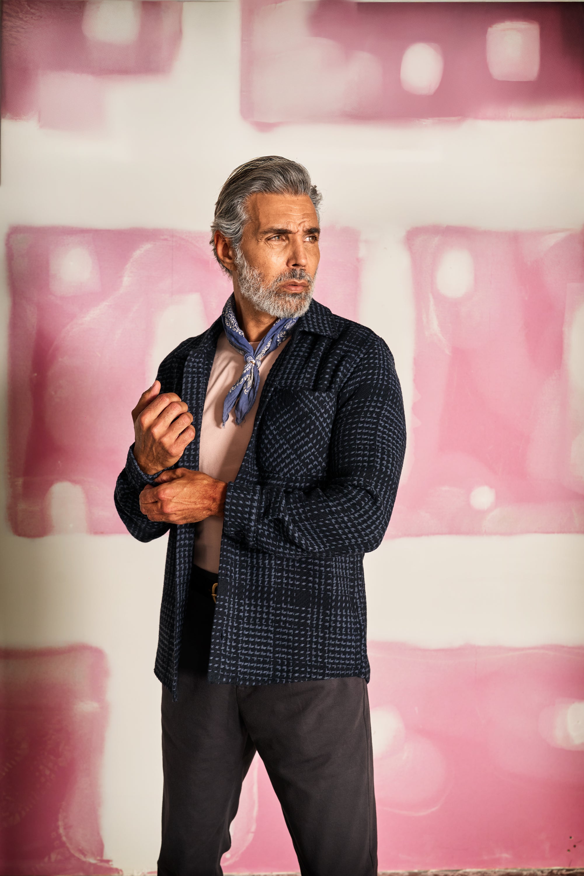 Bart Overshirt - Navy Blue Check - Wear London