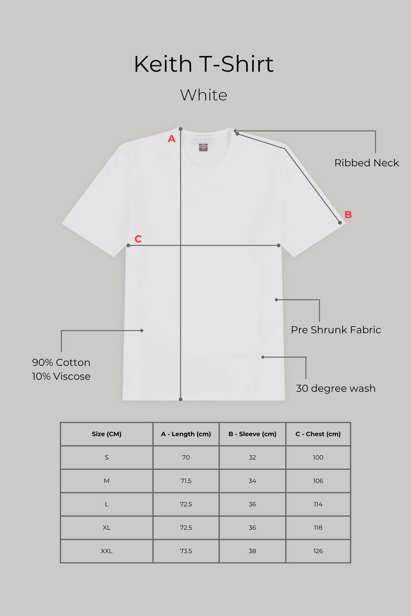 Keith - T-Shirt - White - Wear London