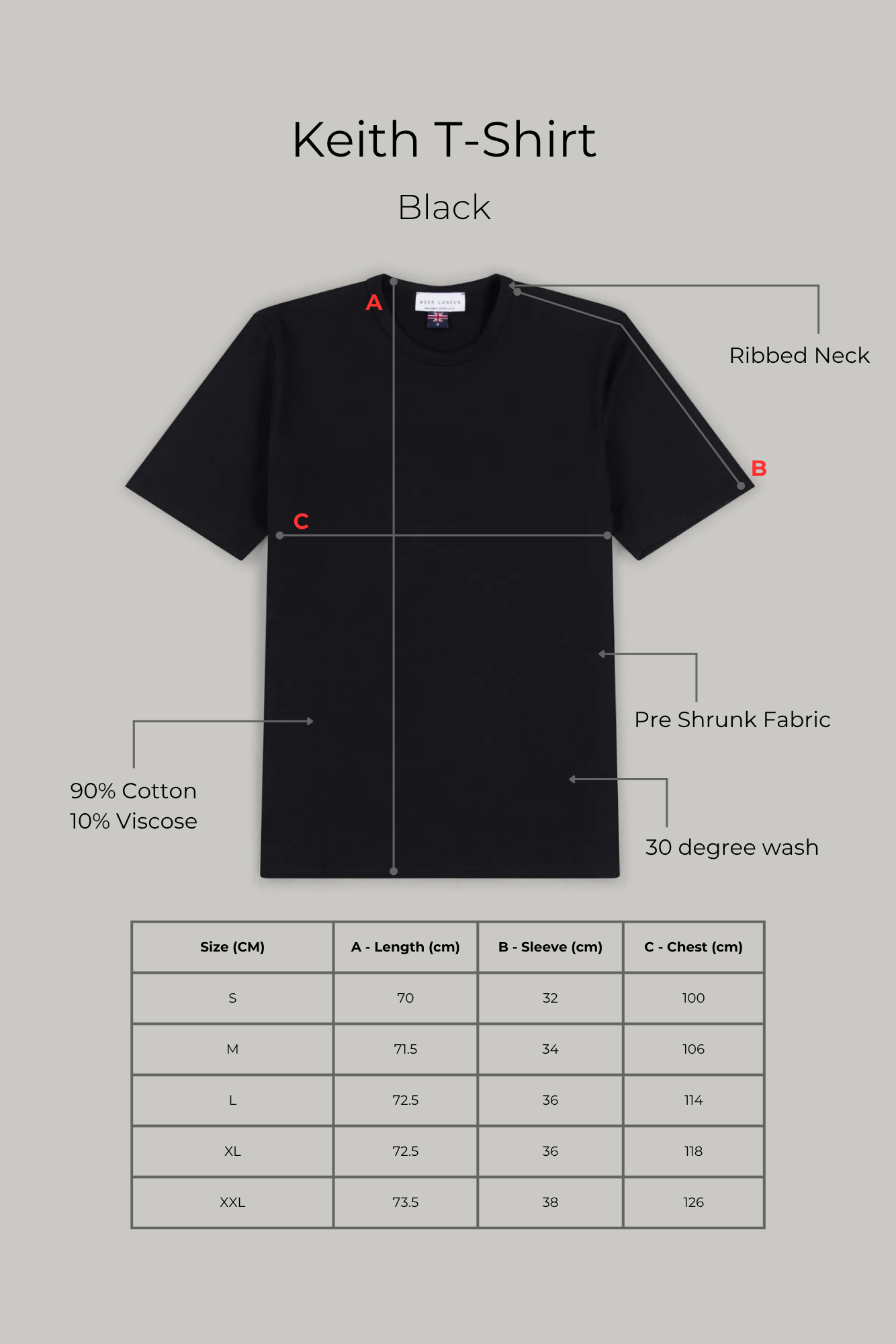 Keith - T-Shirt - Black - Wear London