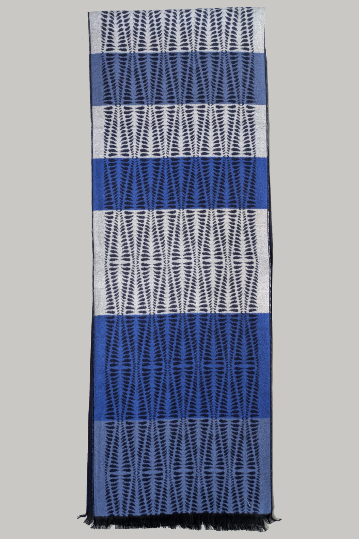 Scarf - Navy Sky Criss Cross - Wear London