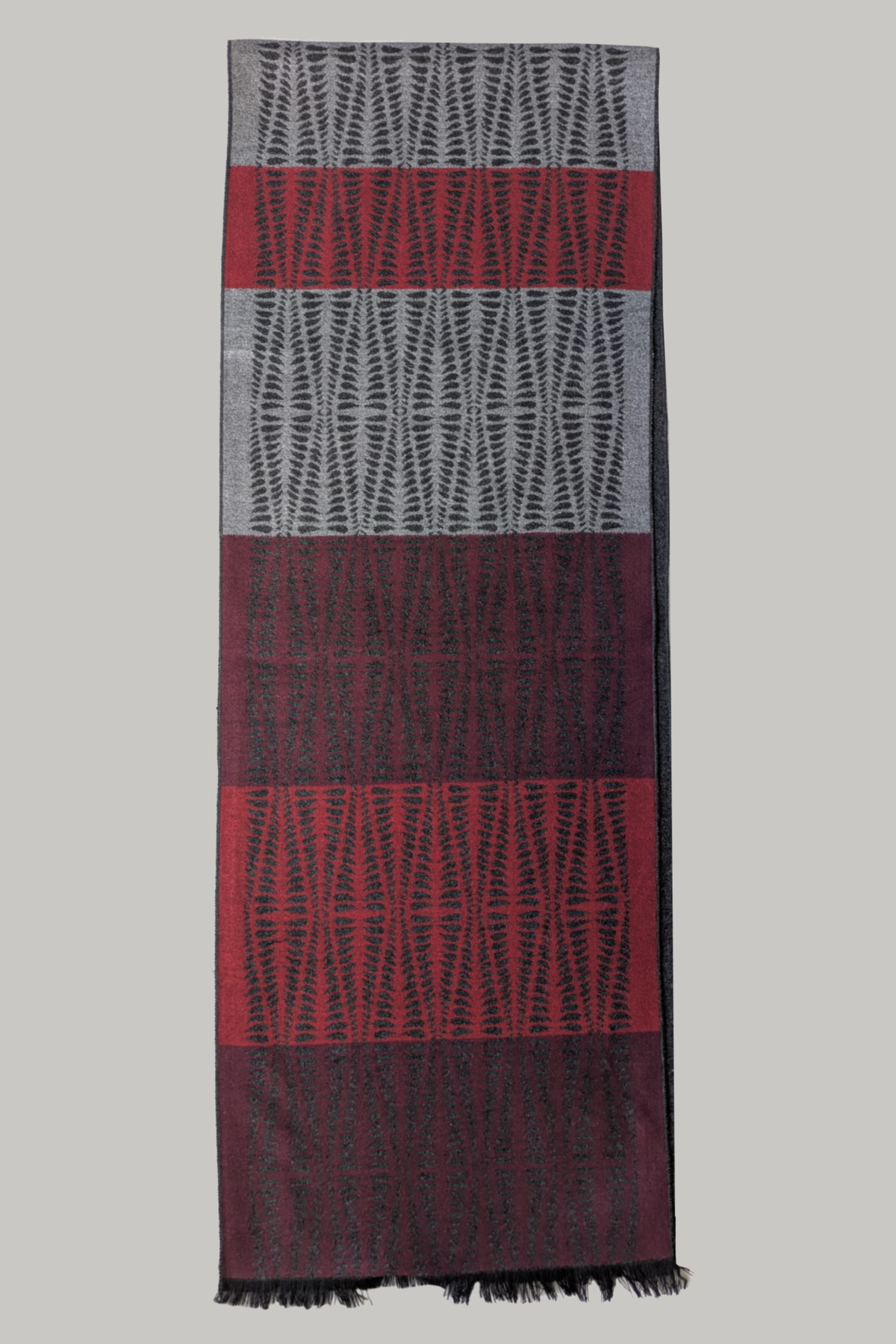 Scarf - Red Criss Cross - Wear London