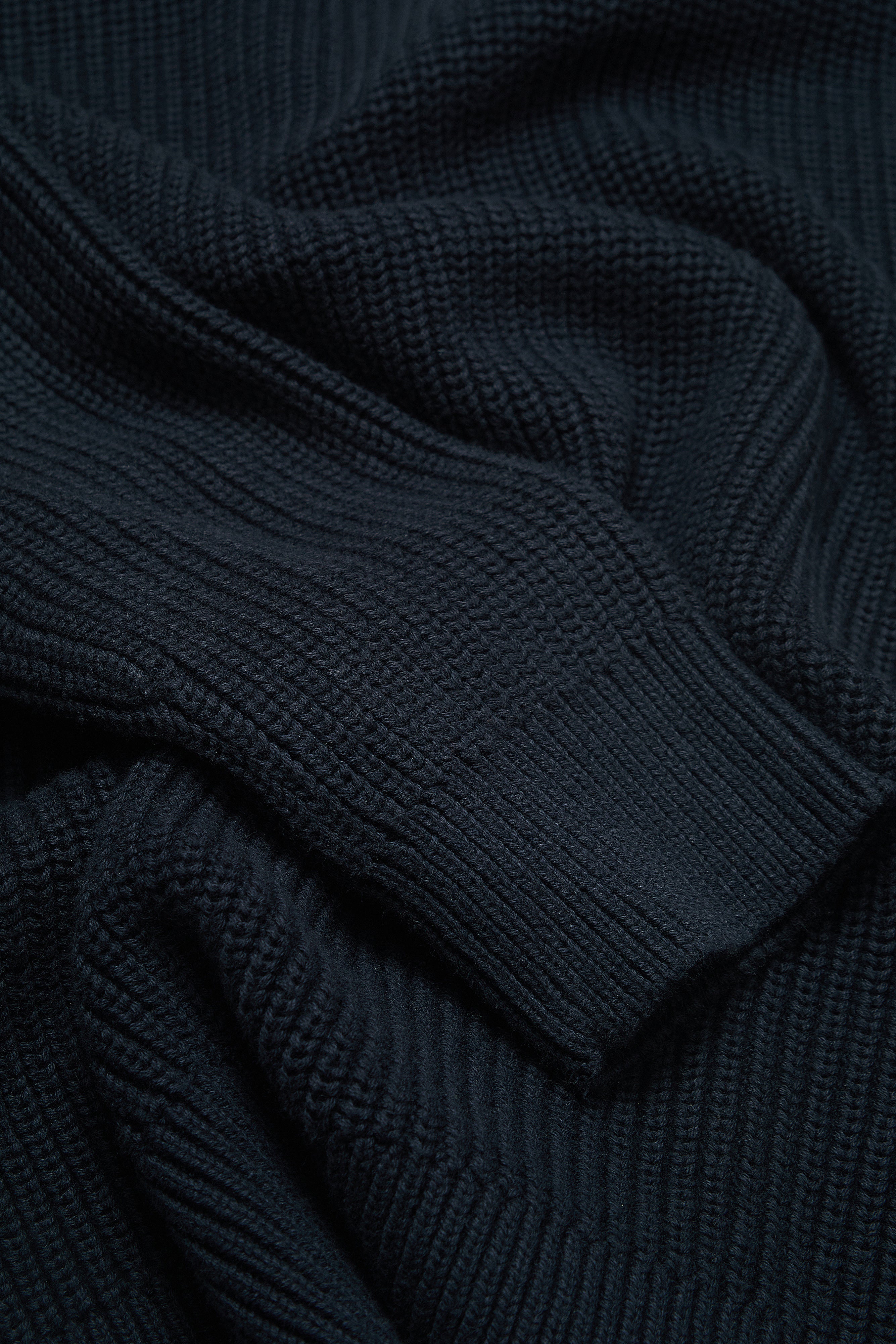 J Hailey Quarter Zip Knit -  Dark Midnight - Wear London