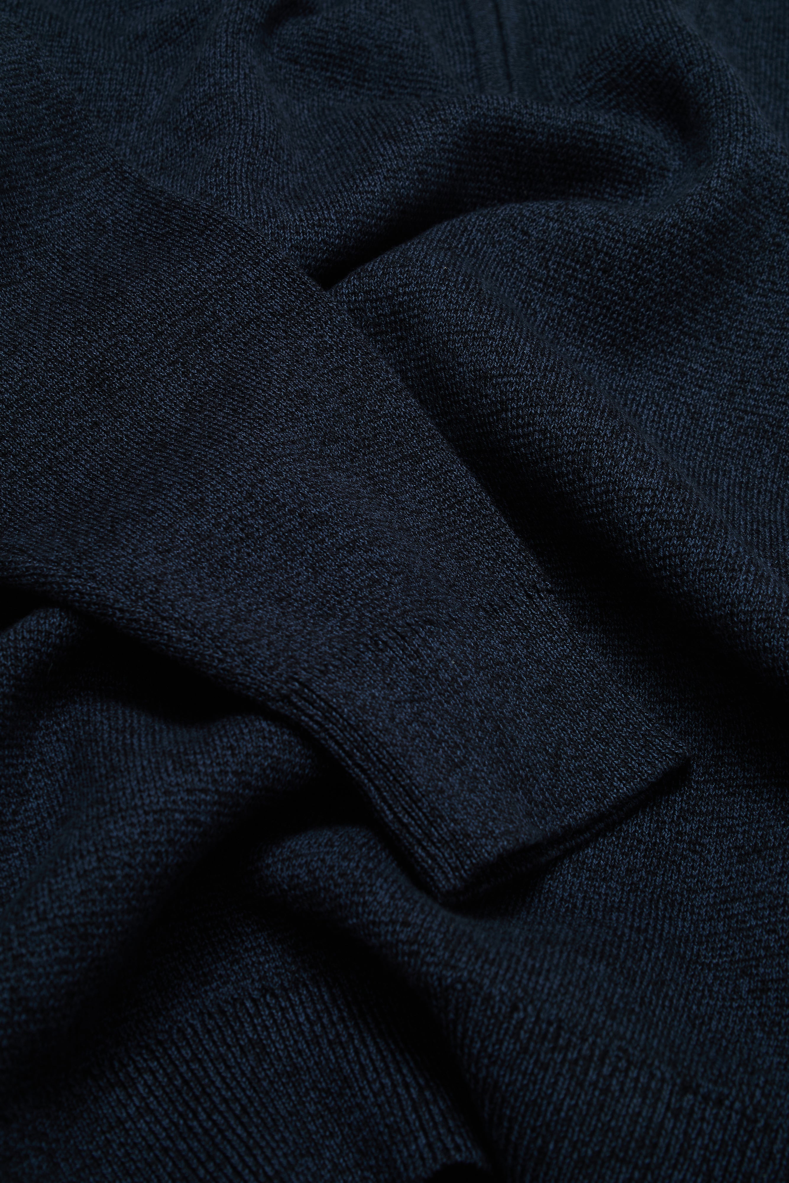 J Jimmy Quarter Zip - Black Indigo - Wear London
