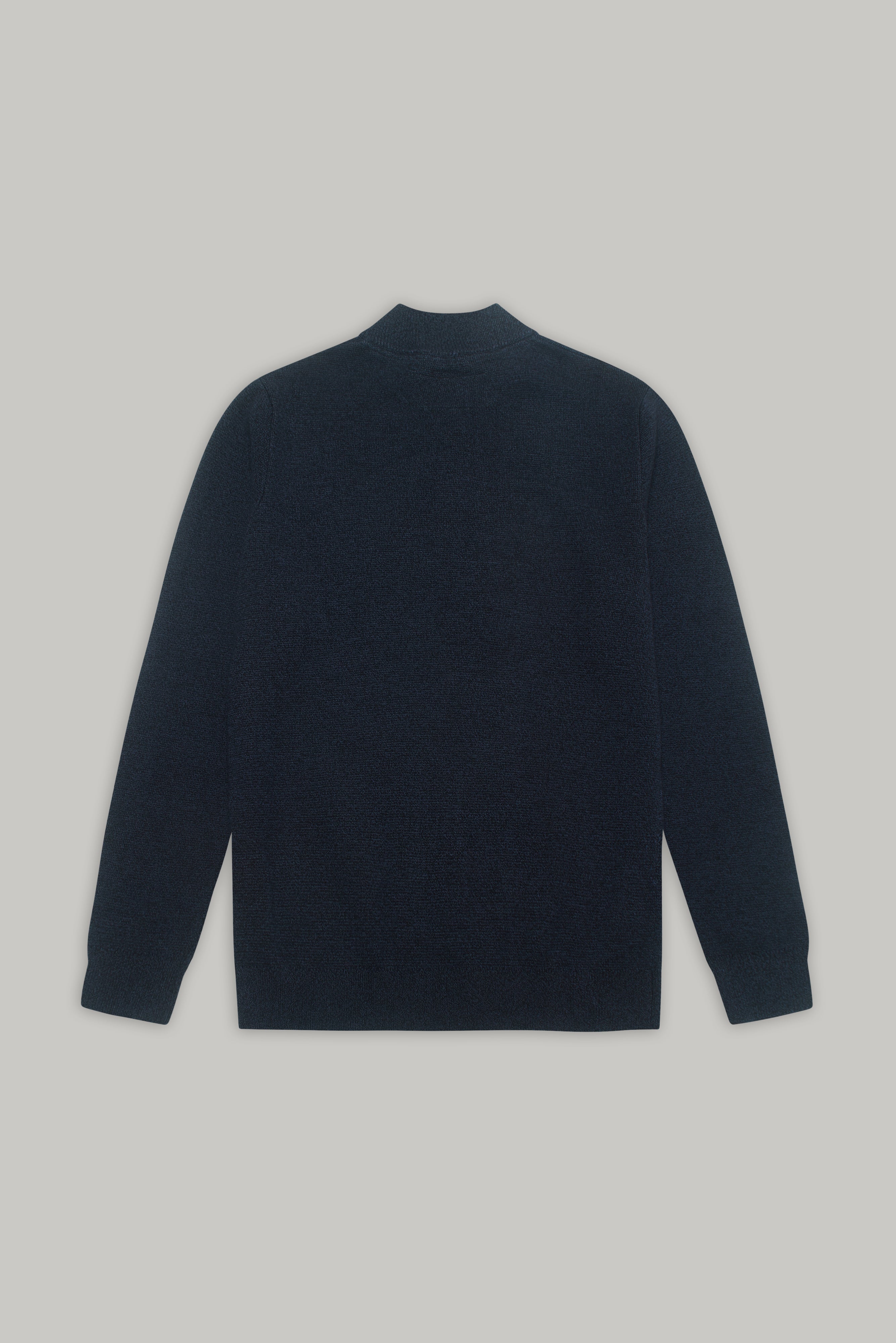J Jimmy Quarter Zip - Black Indigo - Wear London