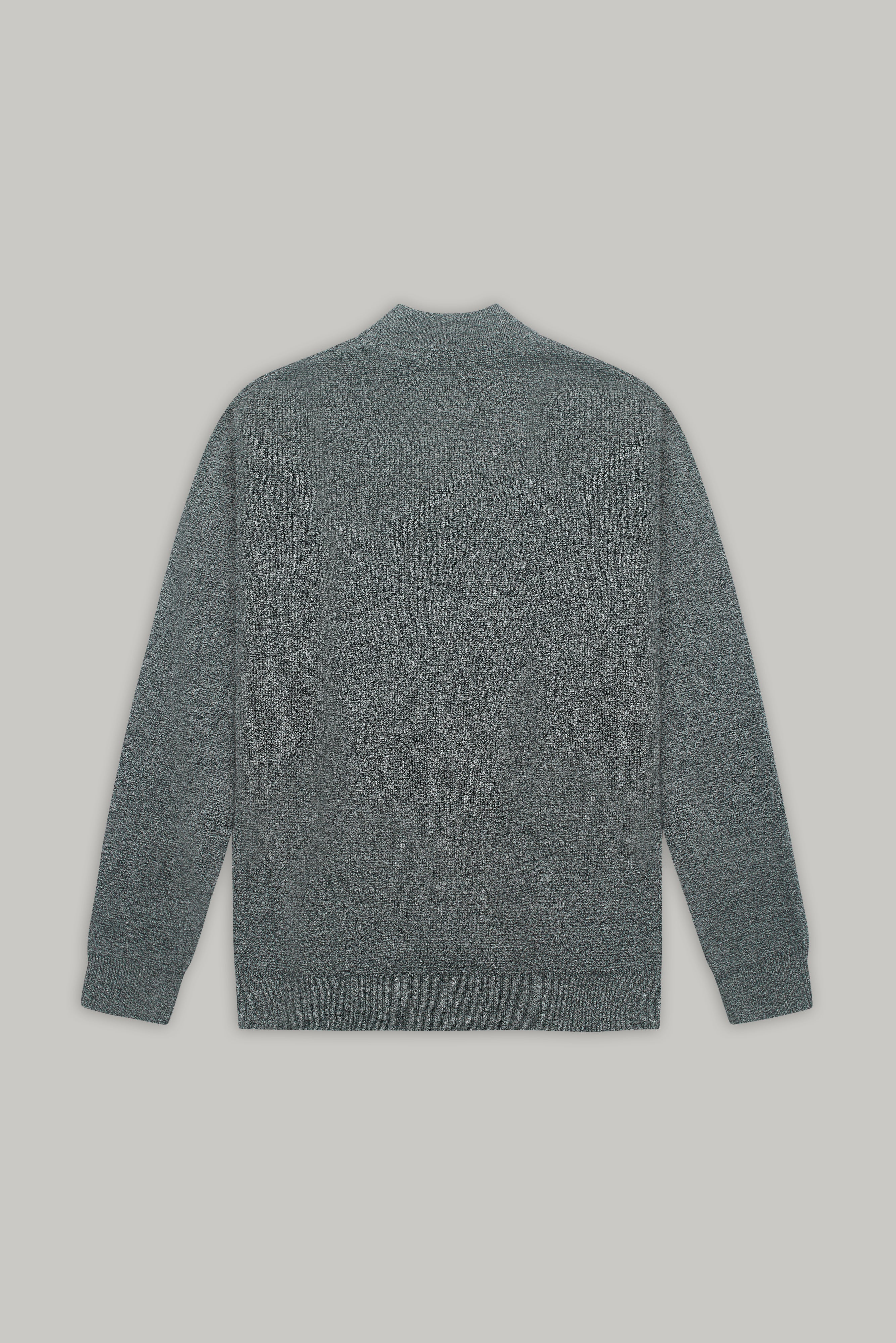 J Jimmy Quarter Zip - Grey White - Wear London