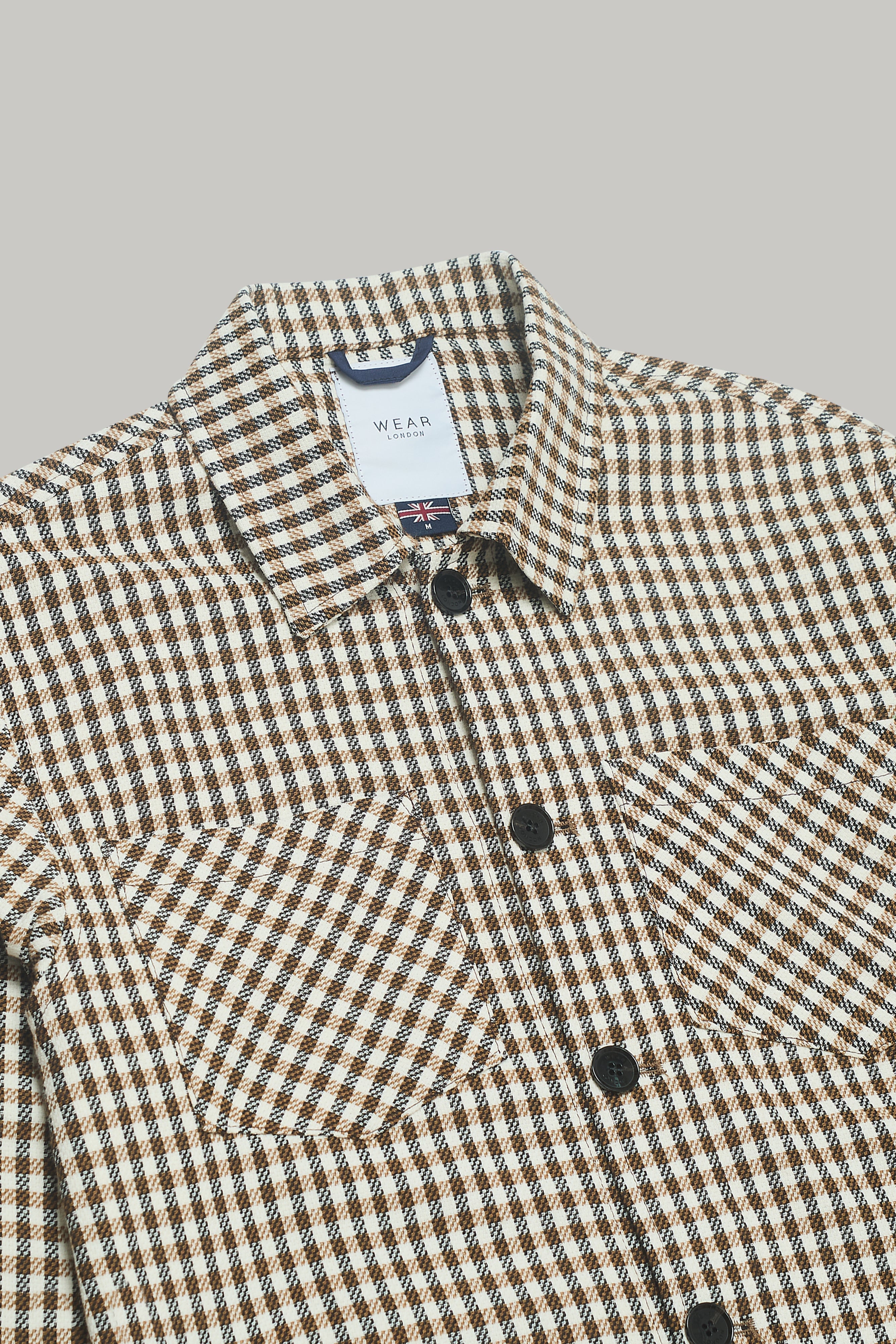 Bart Silvia Overshirt - Tobacco Check - Wear London