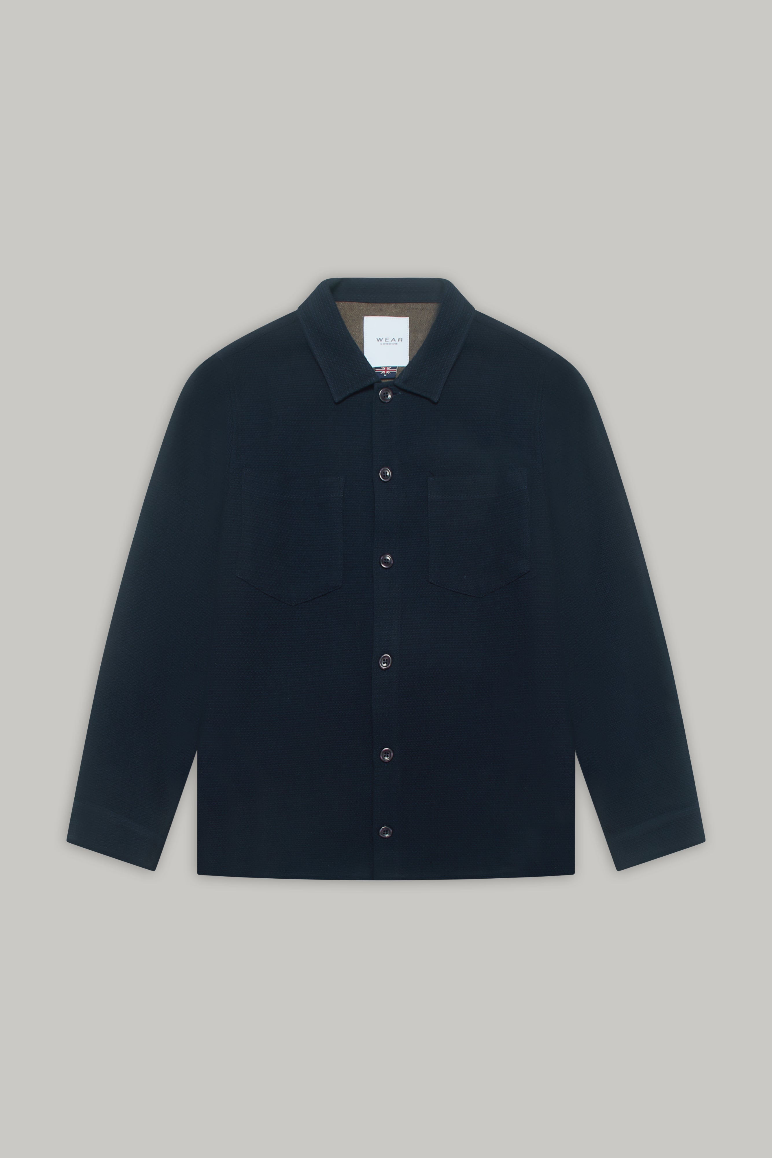 Bart Long Sleeve Shirt - Navy Malta - Wear London
