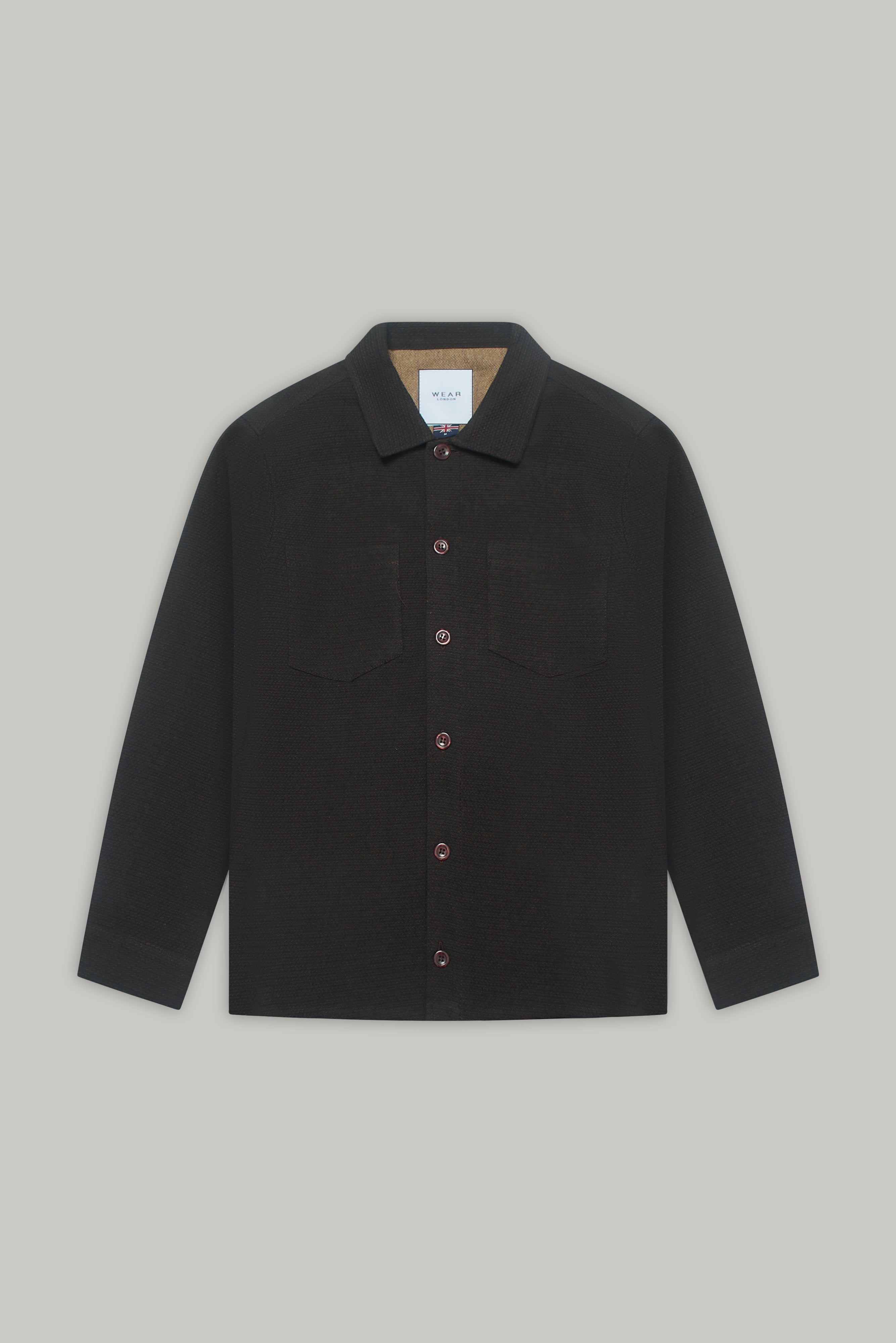 Bart Long Sleeve Shirt - Chocolate Malta - Wear London