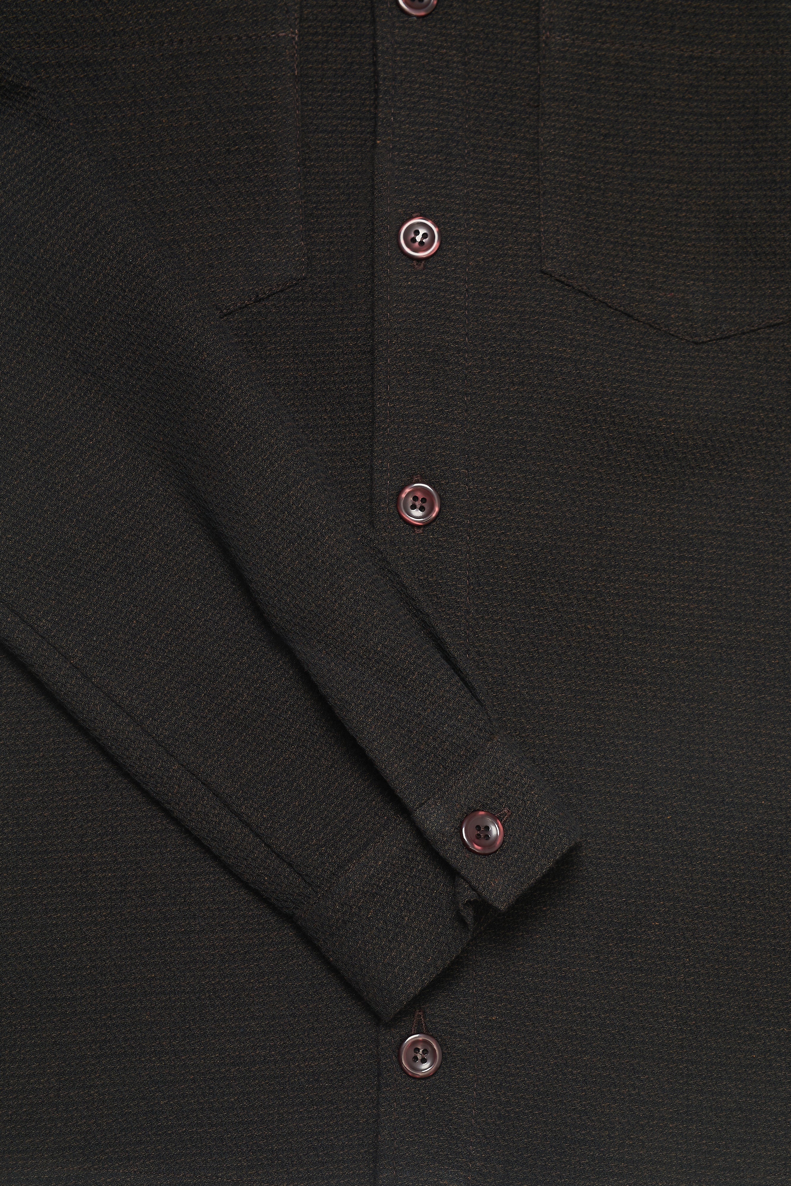 Bart Long Sleeve Shirt - Chocolate Malta - Wear London