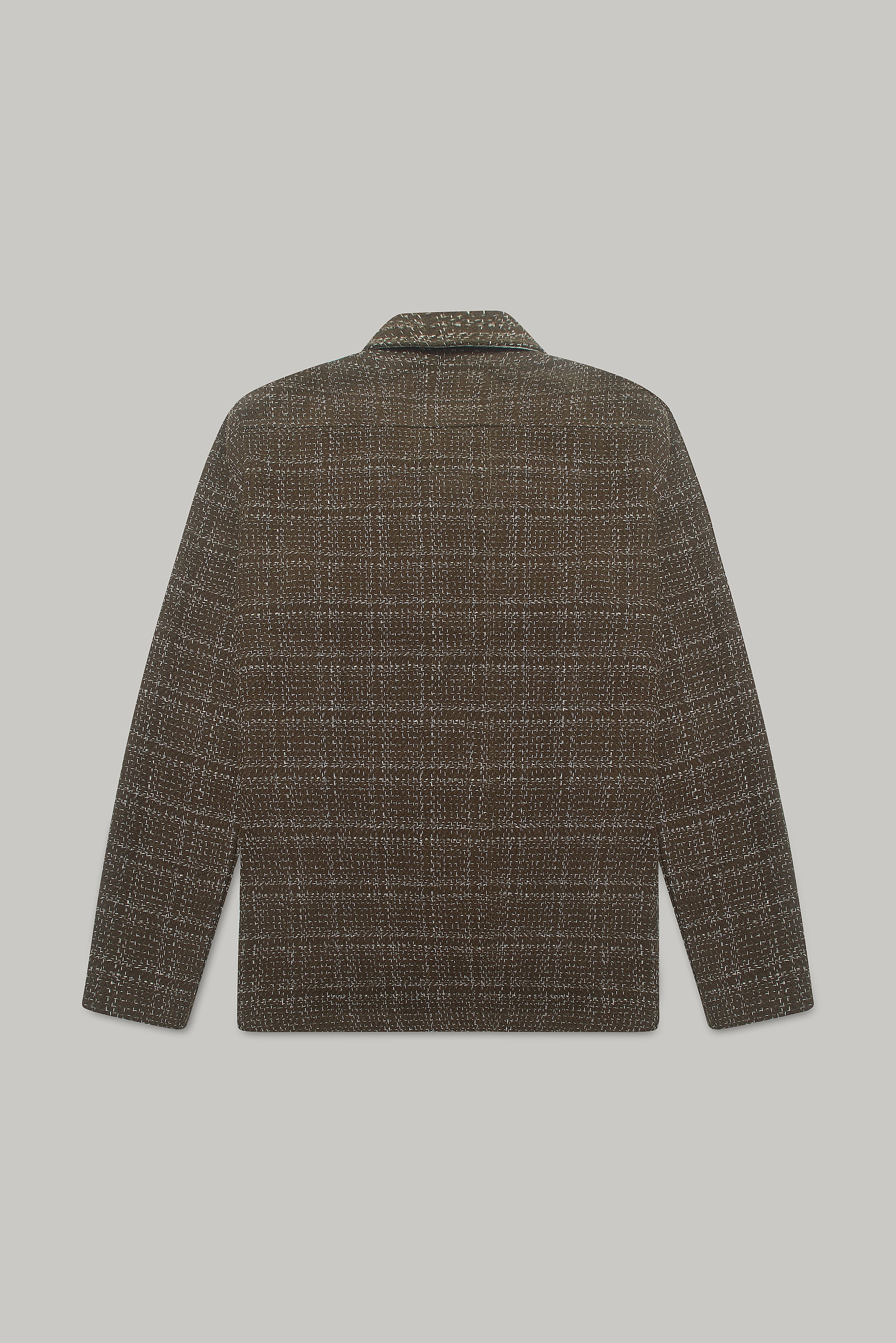 Theydon Frame Overshirt - Mocha / Ecru - Wear London