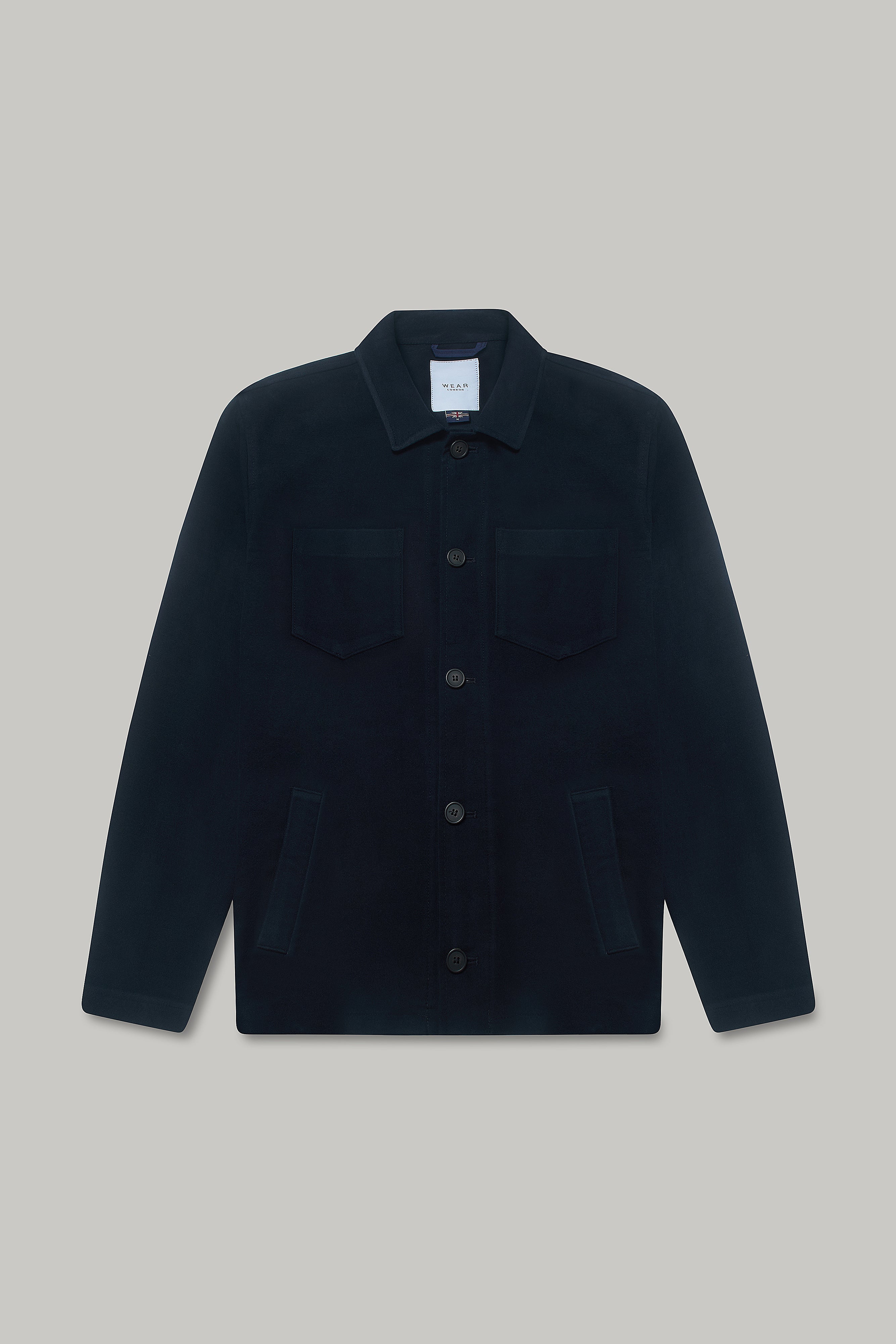Southend Shacket Unlined - Navy Moleskin - Wear London