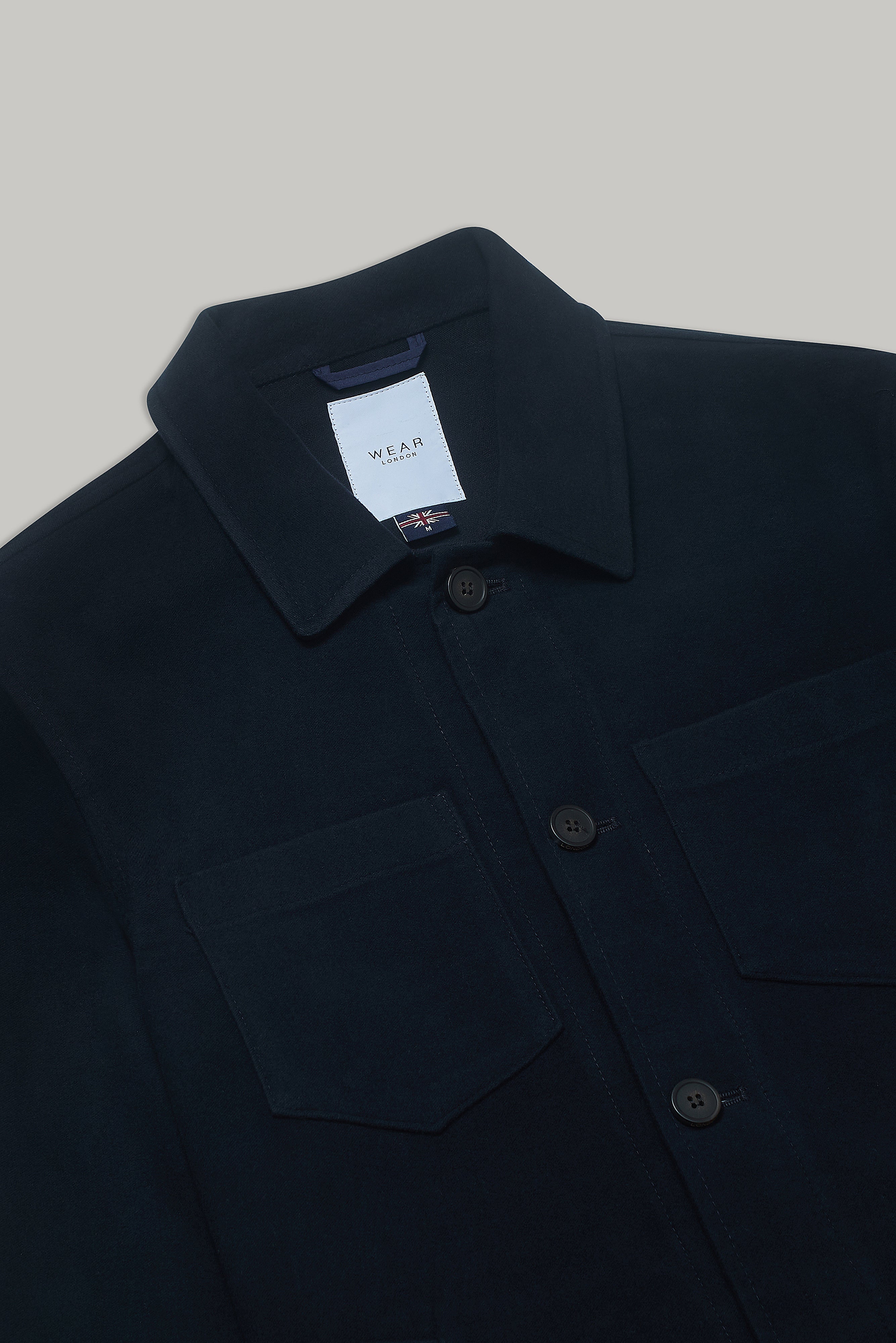 Southend Shacket Unlined - Navy Moleskin - Wear London