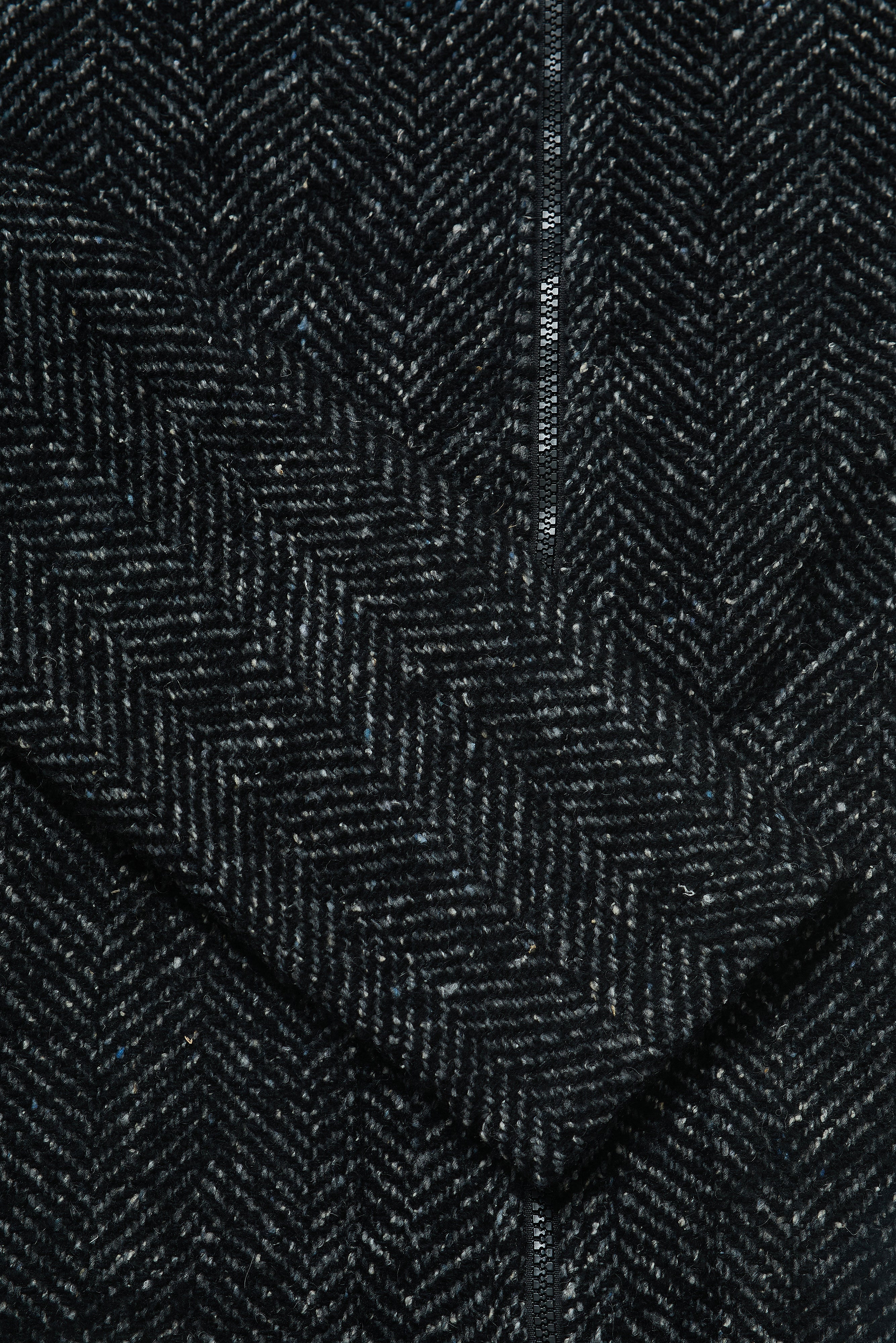 Colt Zip Shacket Unlined - Black & White Hatch - Wear London