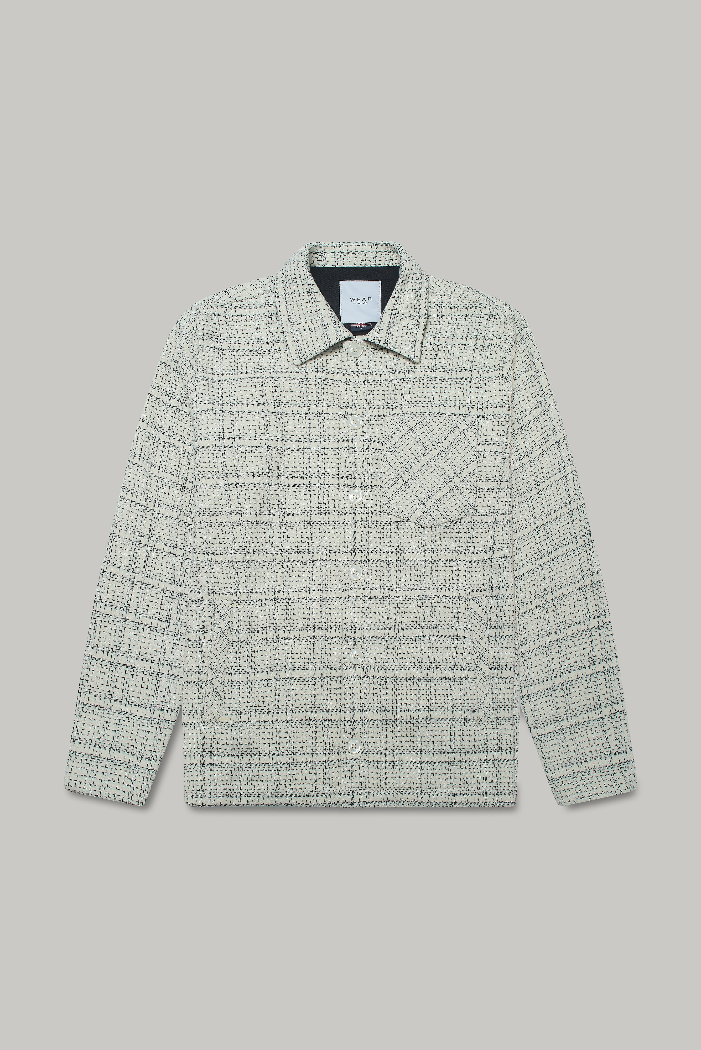Theydon Frame Overshirt - Ecru / Black - Wear London