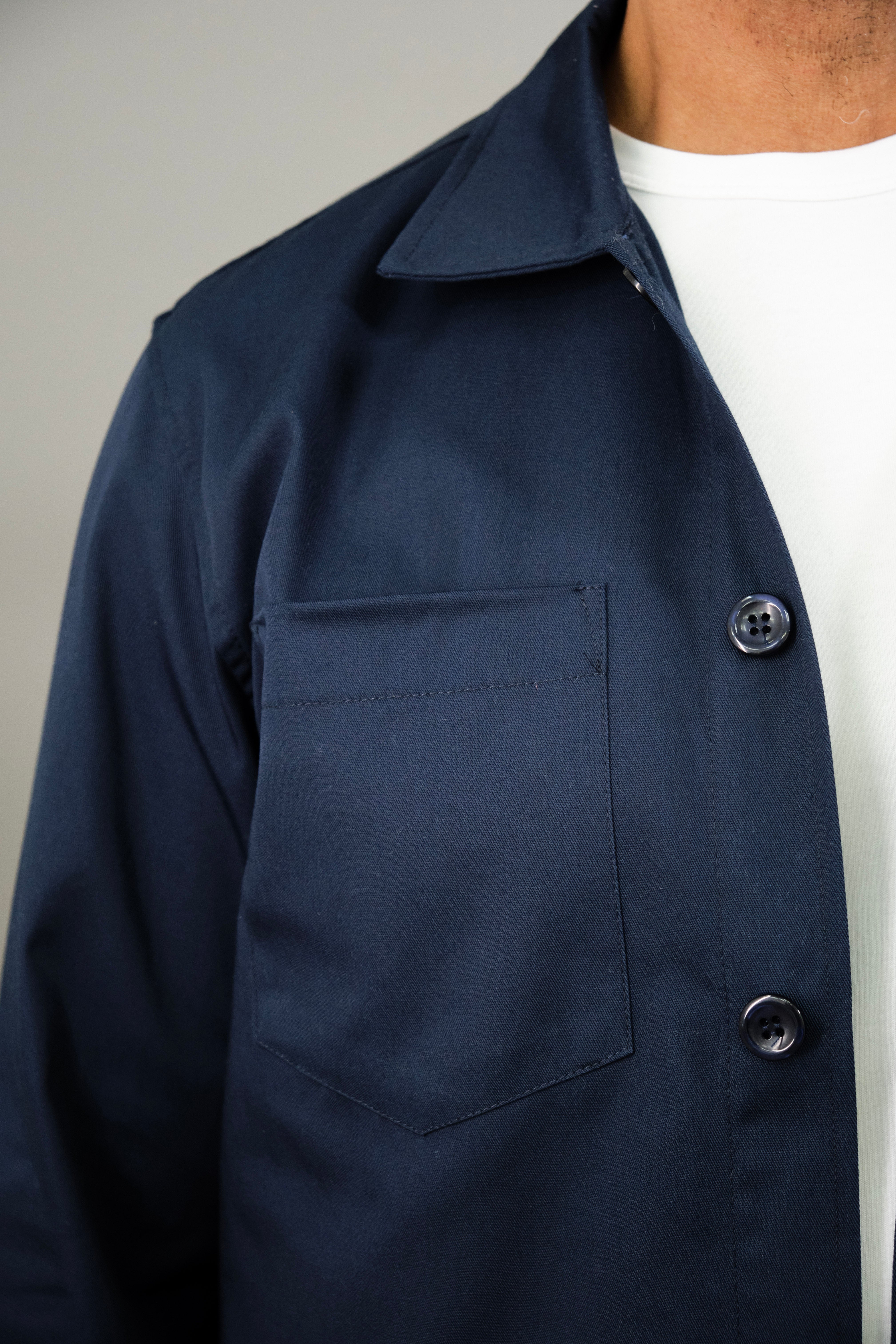 Bart Overshirt - Navy Zurigo - Wear London