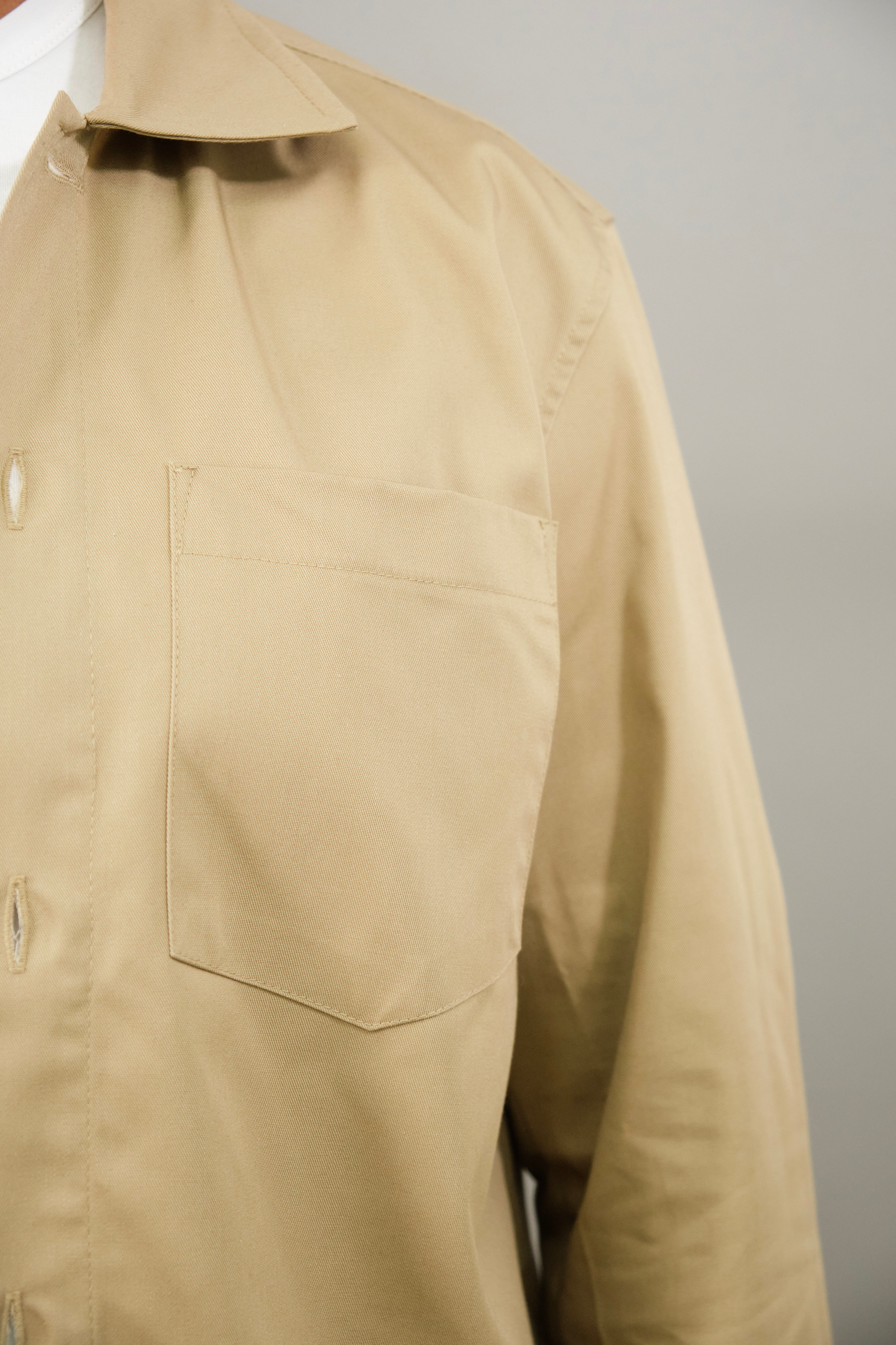 Bart Overshirt - Beige Zurigo - Wear London