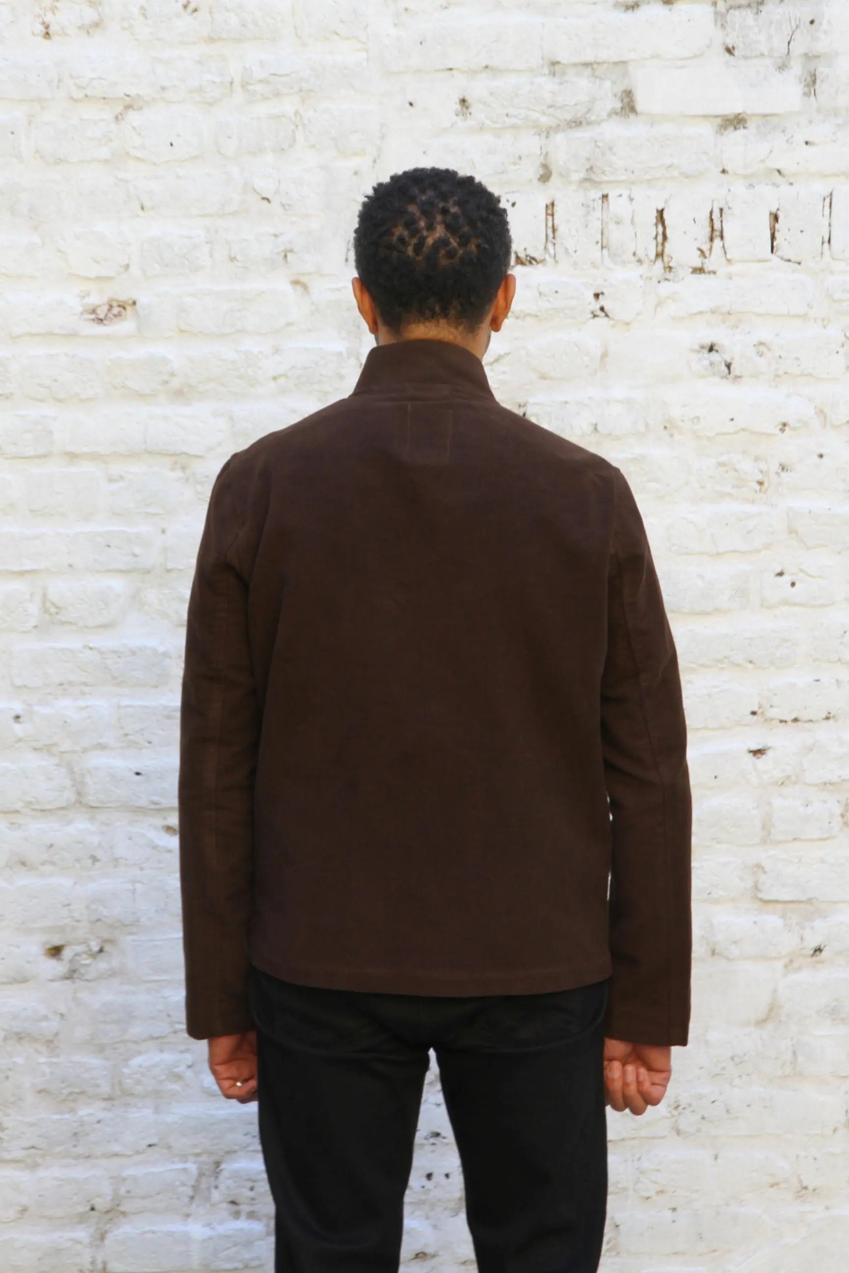 Aldgate Baseball Shacket - Chocolate Moleskin - Wear London