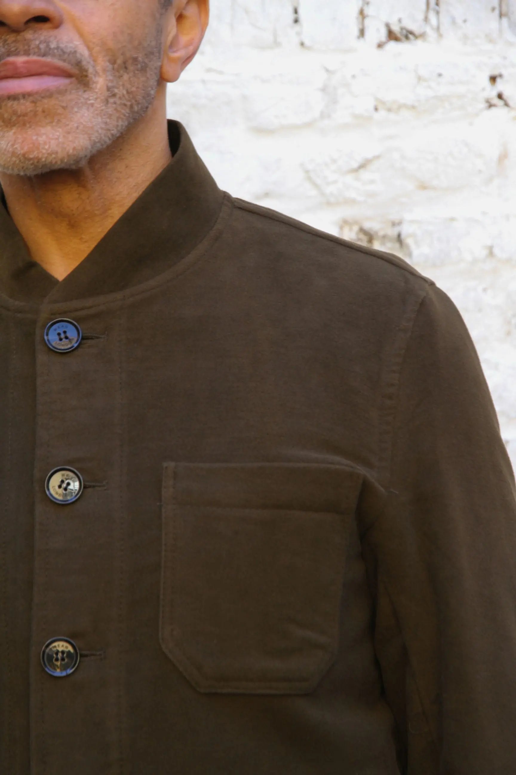 Aldgate Baseball Shacket - Olive Moleskin - Wear London