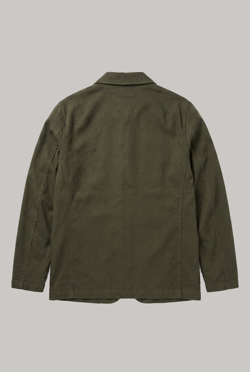 The Pearlman Casual Blazer - Olive Cotton Linen - Wear London