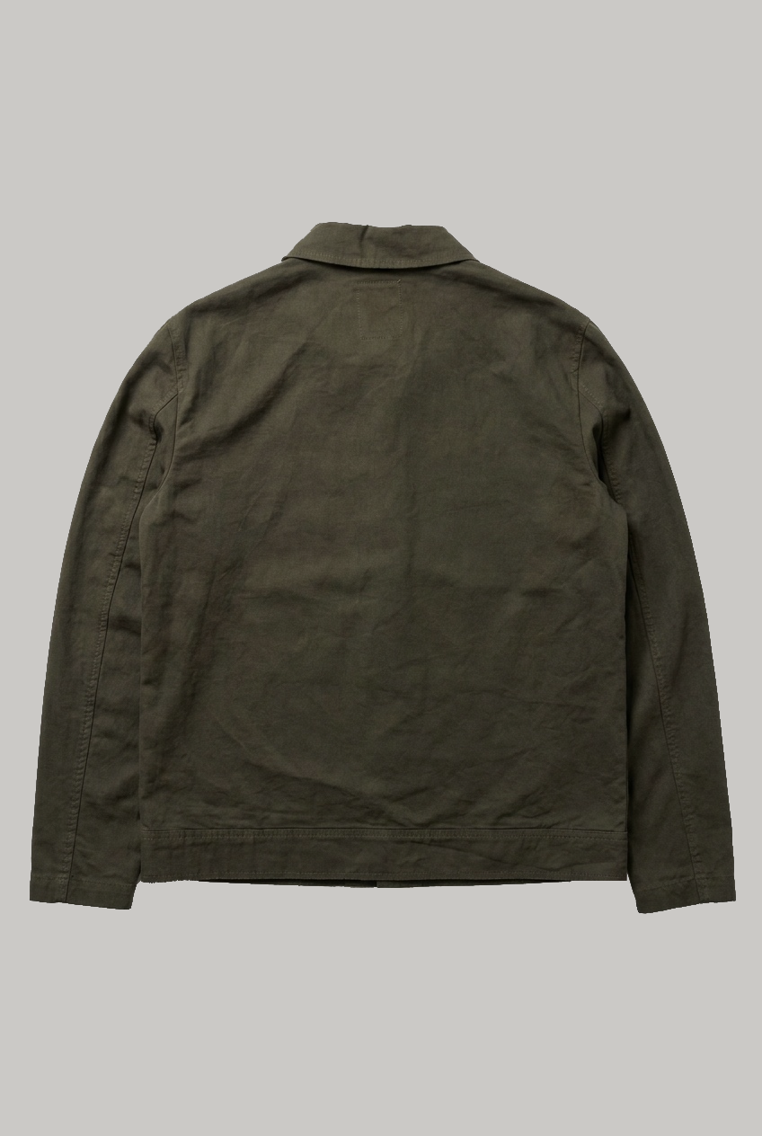 The Lutti Jacket - Olive Cotton Linen - Wear London