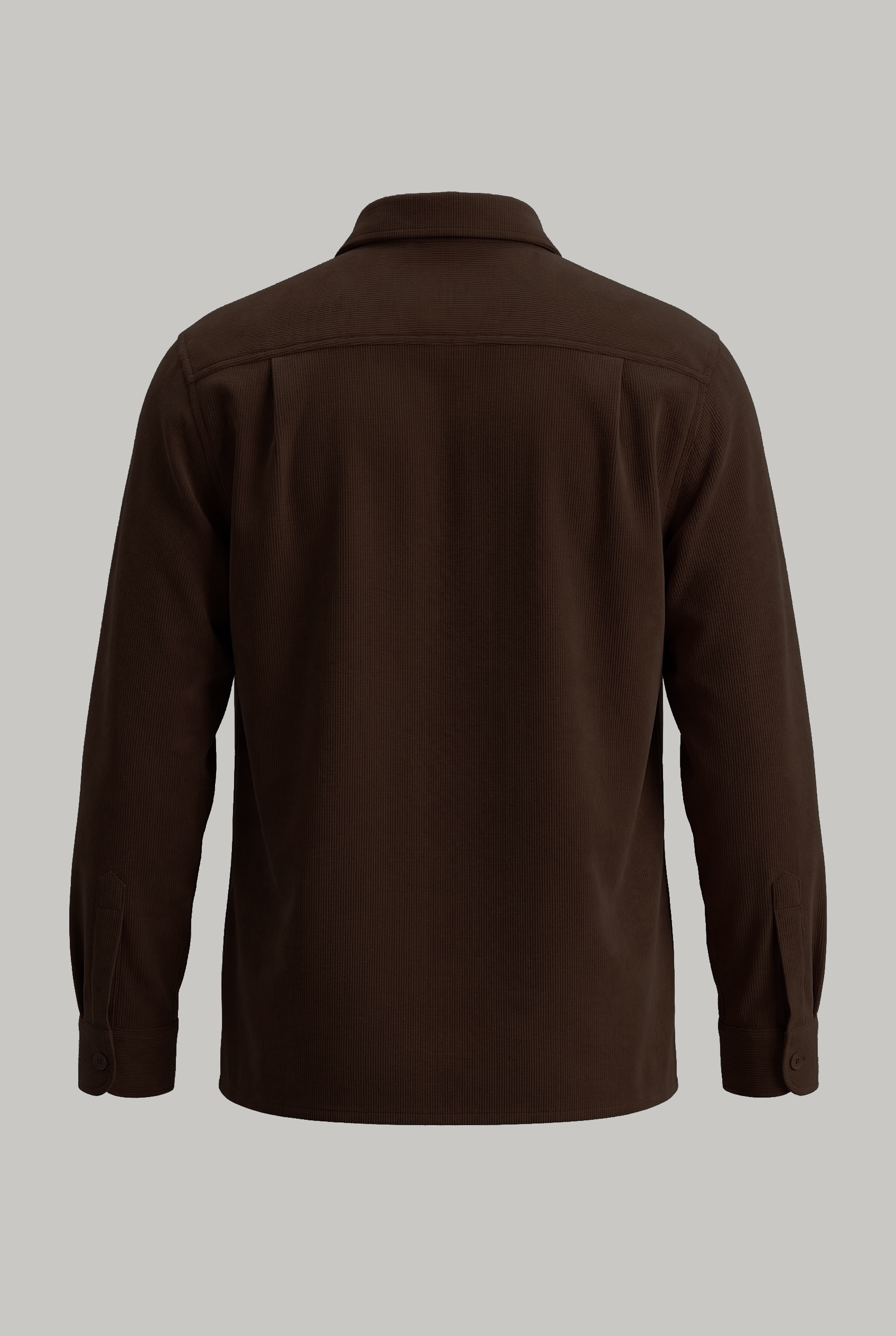 Roman Shirt Top Pockets - Fine Cord Chocolate - Wear London