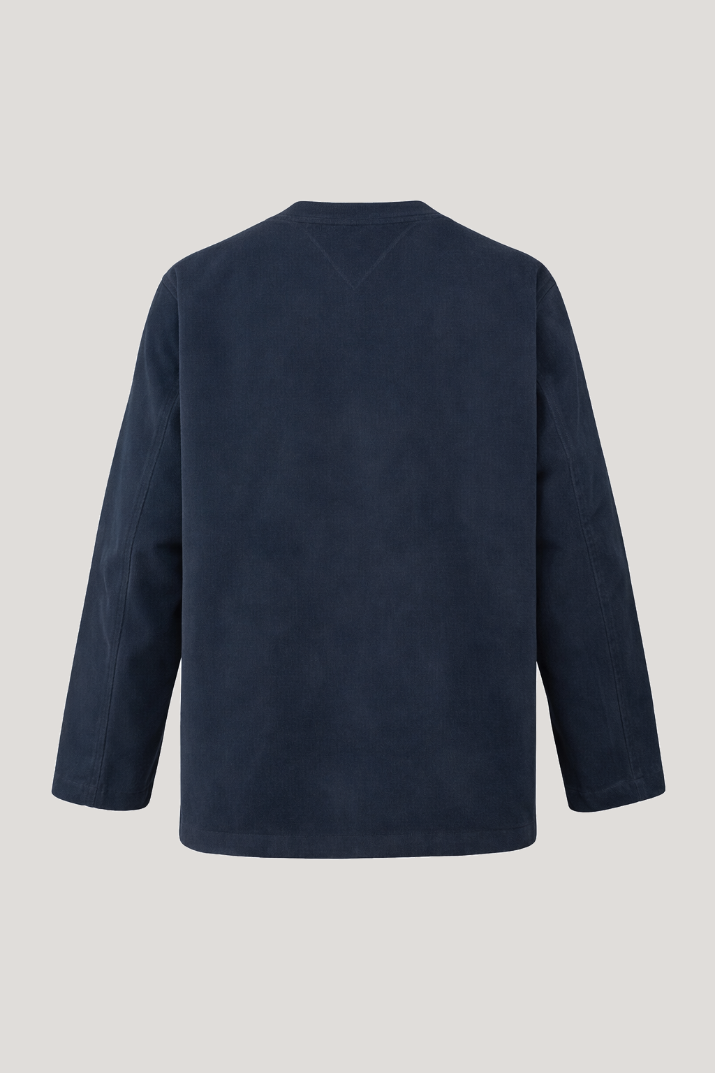 Fleming V-Neck Shacket - Navy Moleskin - Wear London