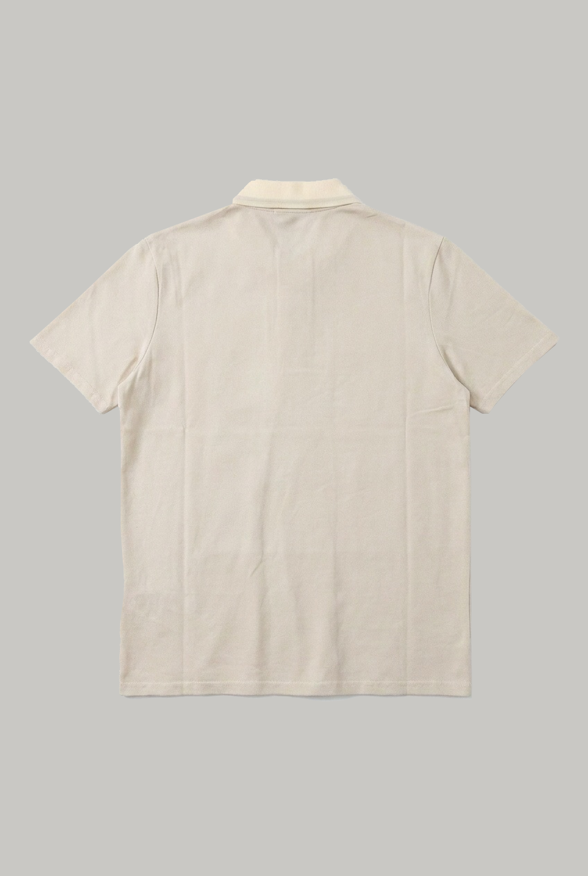 Thames - 3 Button Polo - Taupe Pique - Wear London