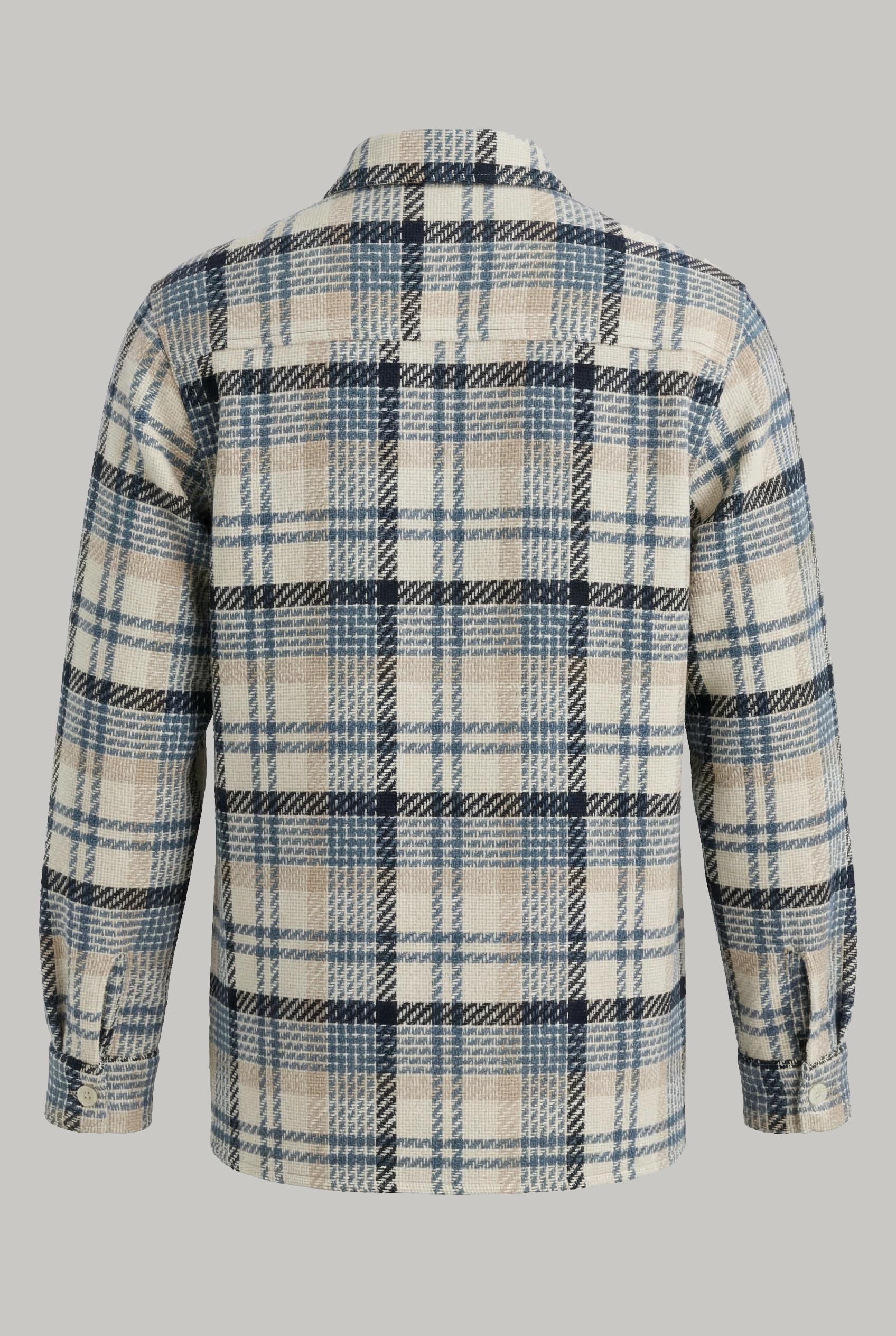 Bart Overshirt - Sky Blue Ecru Check - Wear London