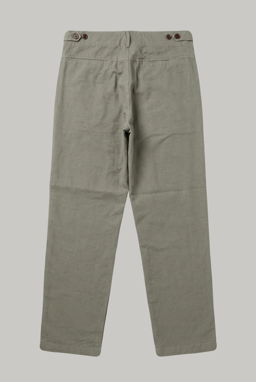 Wentworth Trouser - Mushroom Cotton Linen - Wear London
