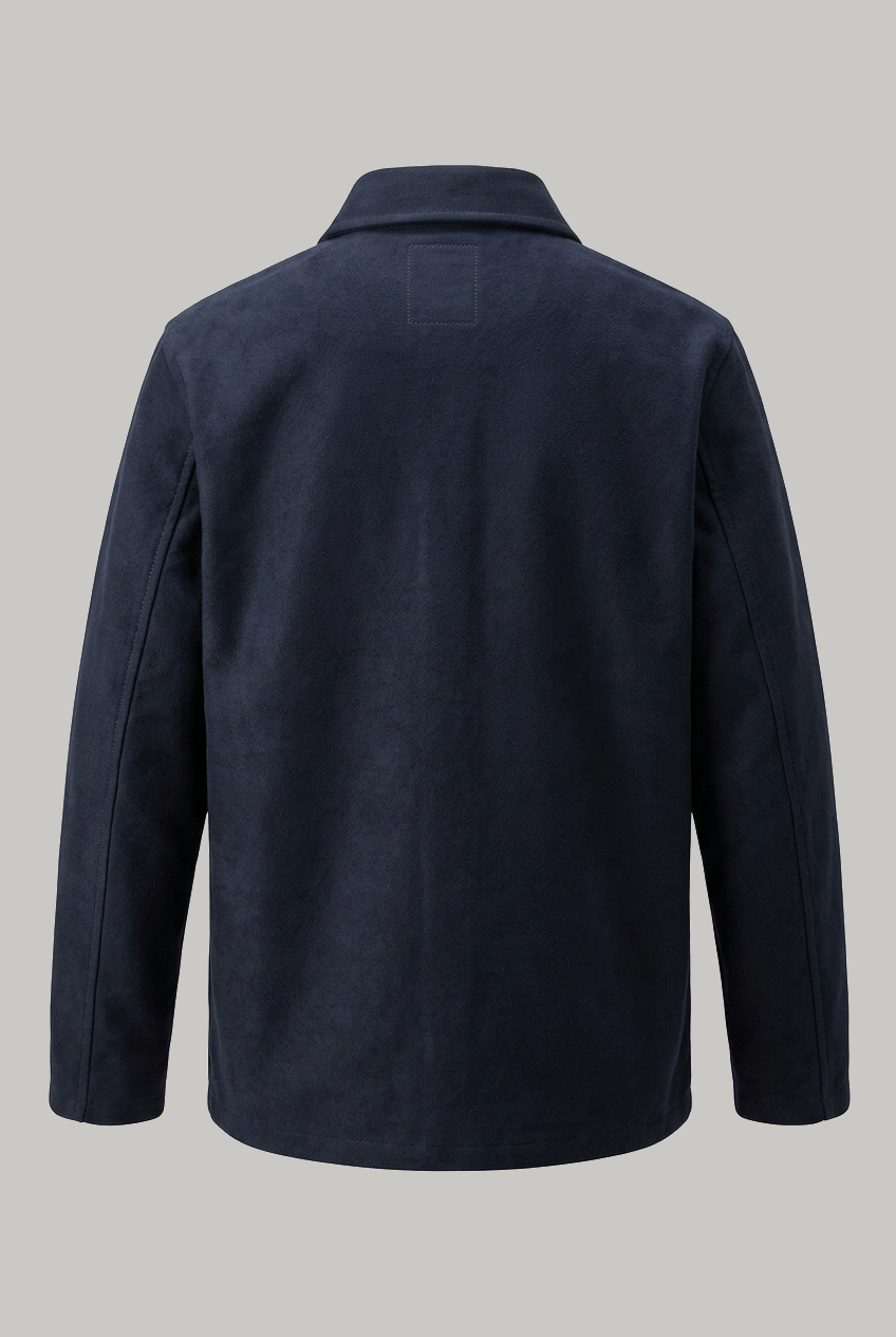 Lauchlan Shacket - Navy Moleskin - Wear London