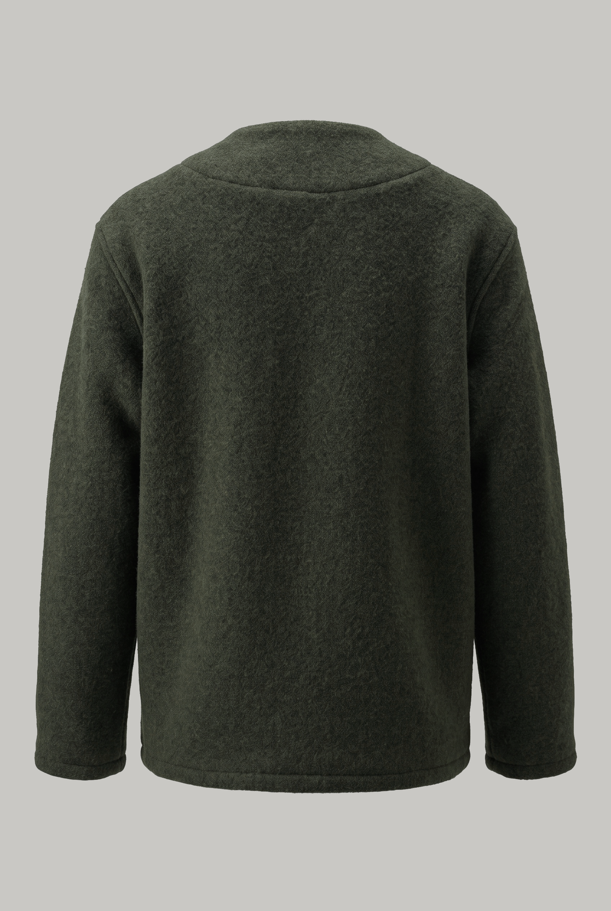 Fleming V-Neck Shacket Lined Sleeve - Casentino Olive - Wear London