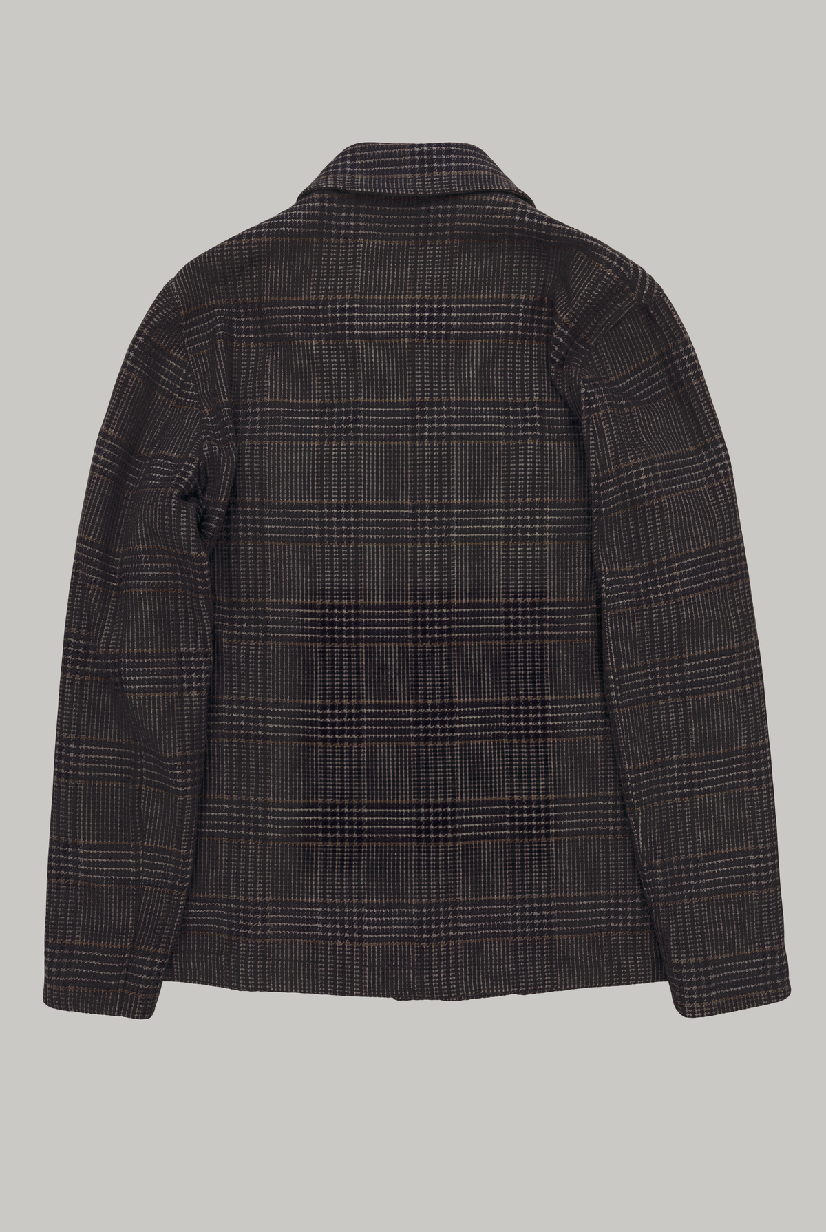 The Bar Shacket - Grey Wool Check - Wear London
