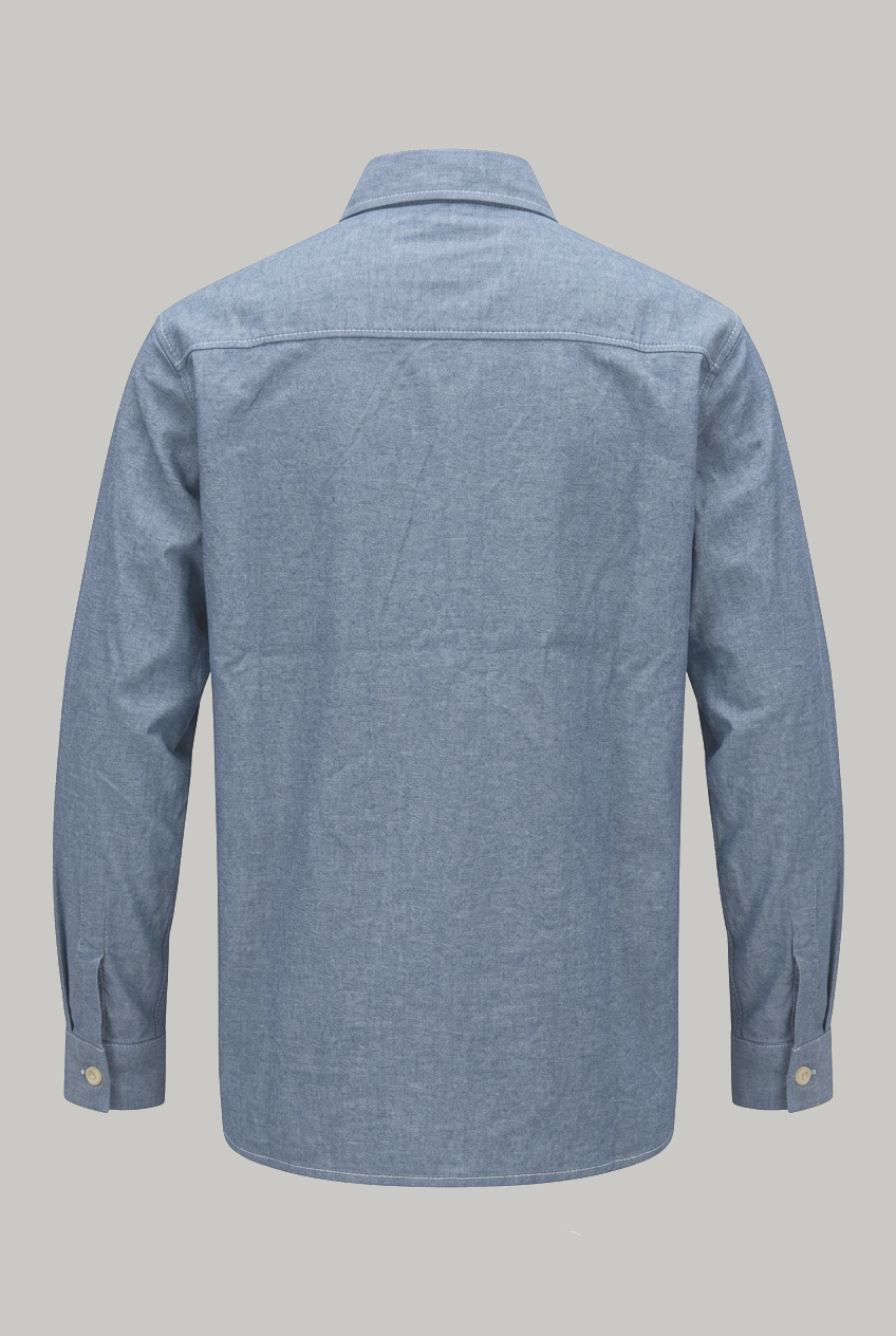 Simpson Shirt - Plain Chambray Denim - Wear London