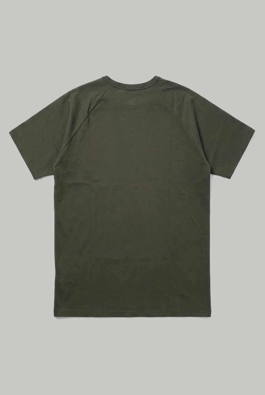 Hoxton Raglan Sleeve Fitted T-shirt - Bottle Green - Wear London