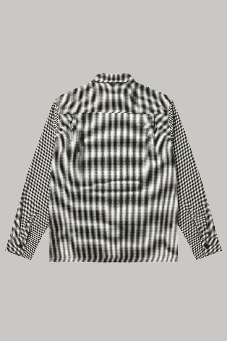 Angeles Long Sleeve Shirt - Art Black White Check - Wear London