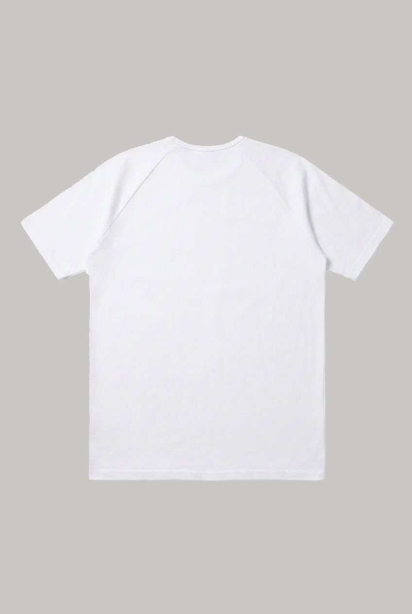 Hoxton Raglan Sleeve Fitted T-shirt - White - Wear London