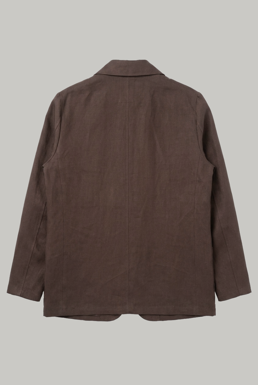 Tuxford Casual Blazer - Chocolate 100% Linen - Wear London
