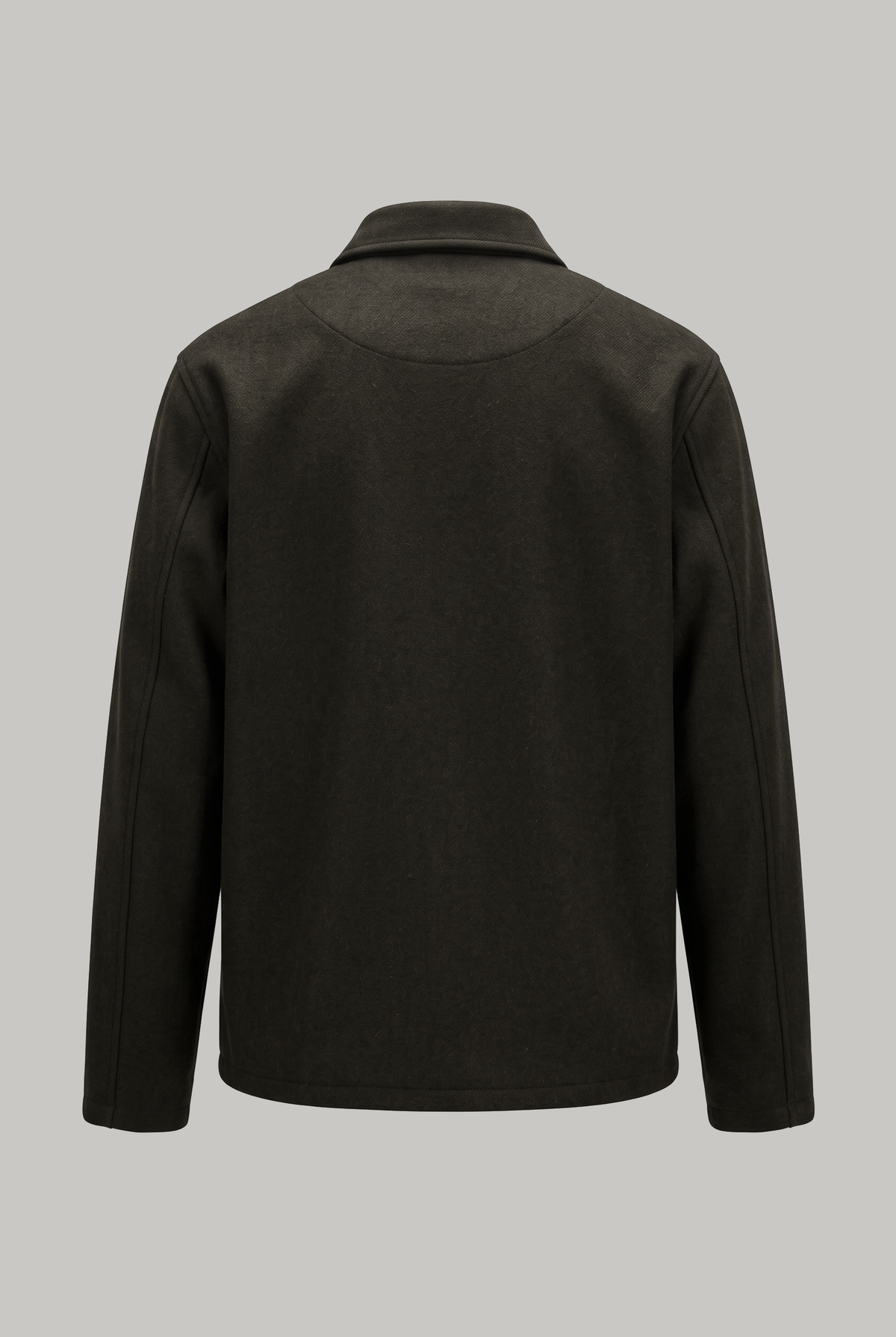 Fleming V-Neck Shacket Lined Sleeve - Casentino Chocolate - Wear London