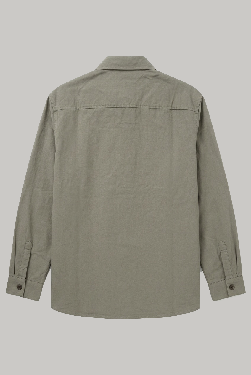 Bart Overshirt - Mushroom Cotton Linen - Wear London