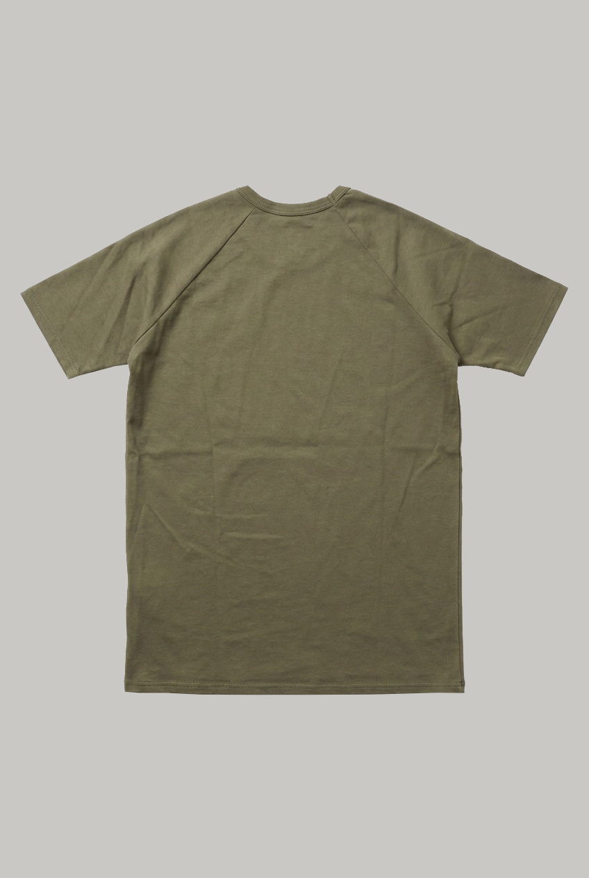 Hoxton Raglan Sleeve Fitted T-shirt - Olive - Wear London