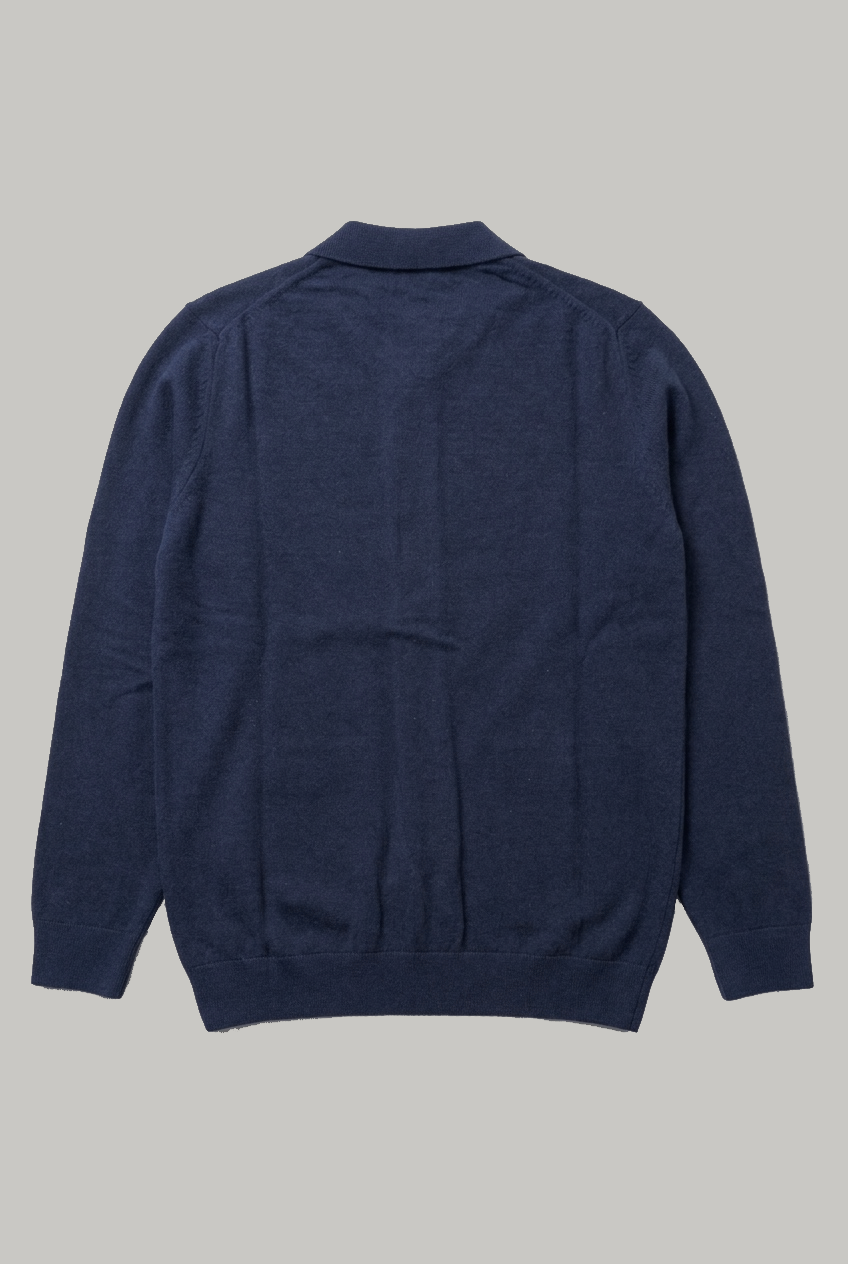 Tufnell- Cardigan Pockets Knitwear - Navy - Wear London