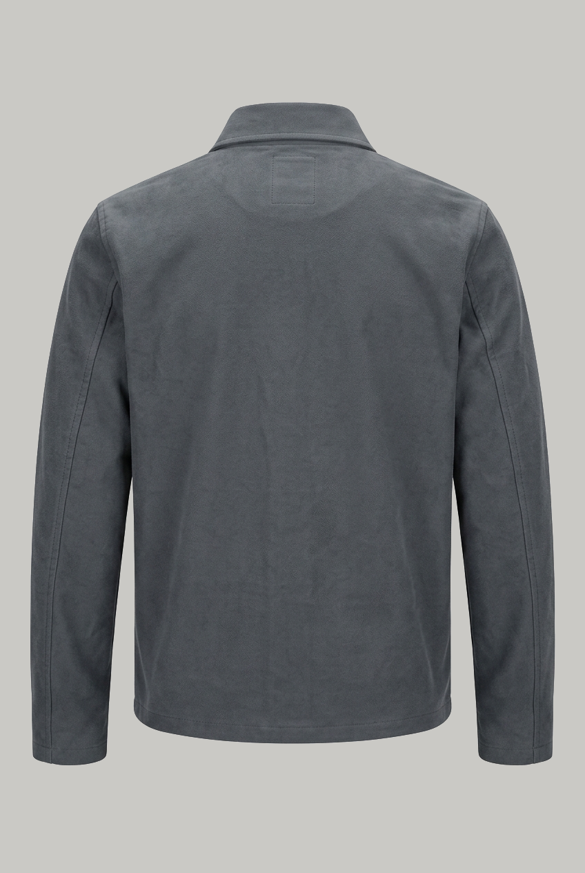 Aldgate Baseball Shacket - Slate Grey Moleskin - Wear London